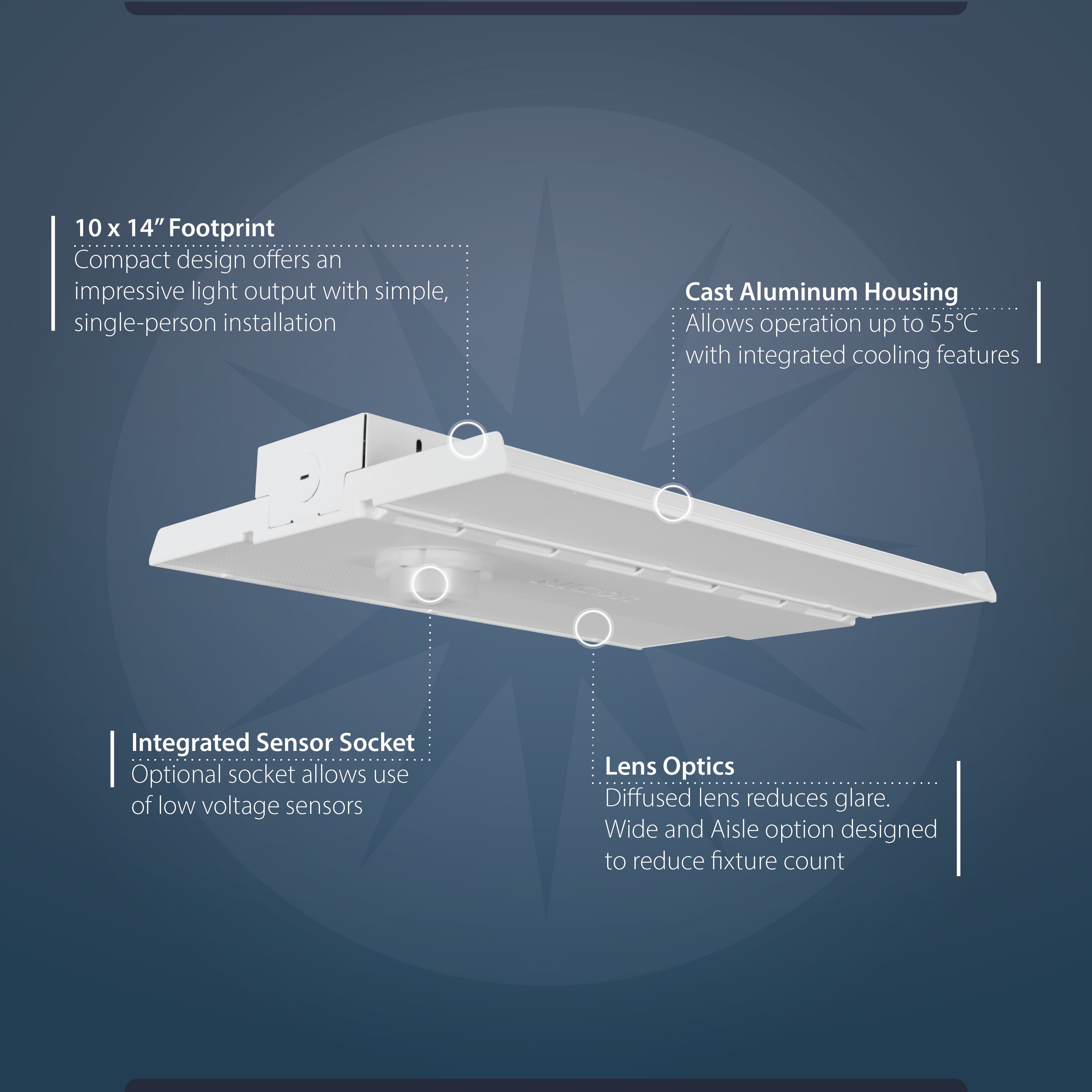 Nicor Lighting HML1130U40AS High-Bay-Lights - View #3