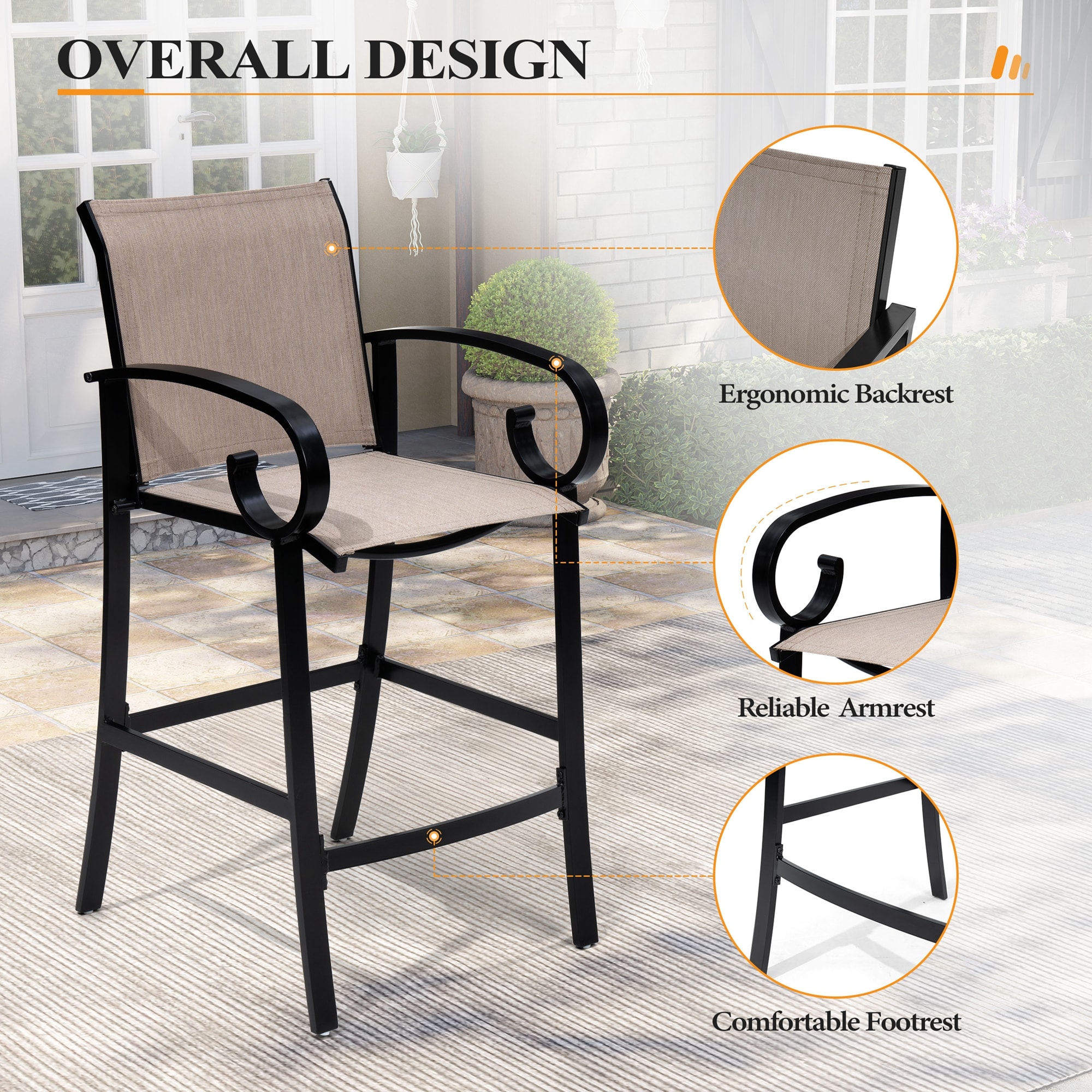 Crestlive Products CL-ST015ASH-2 stools - View #6
