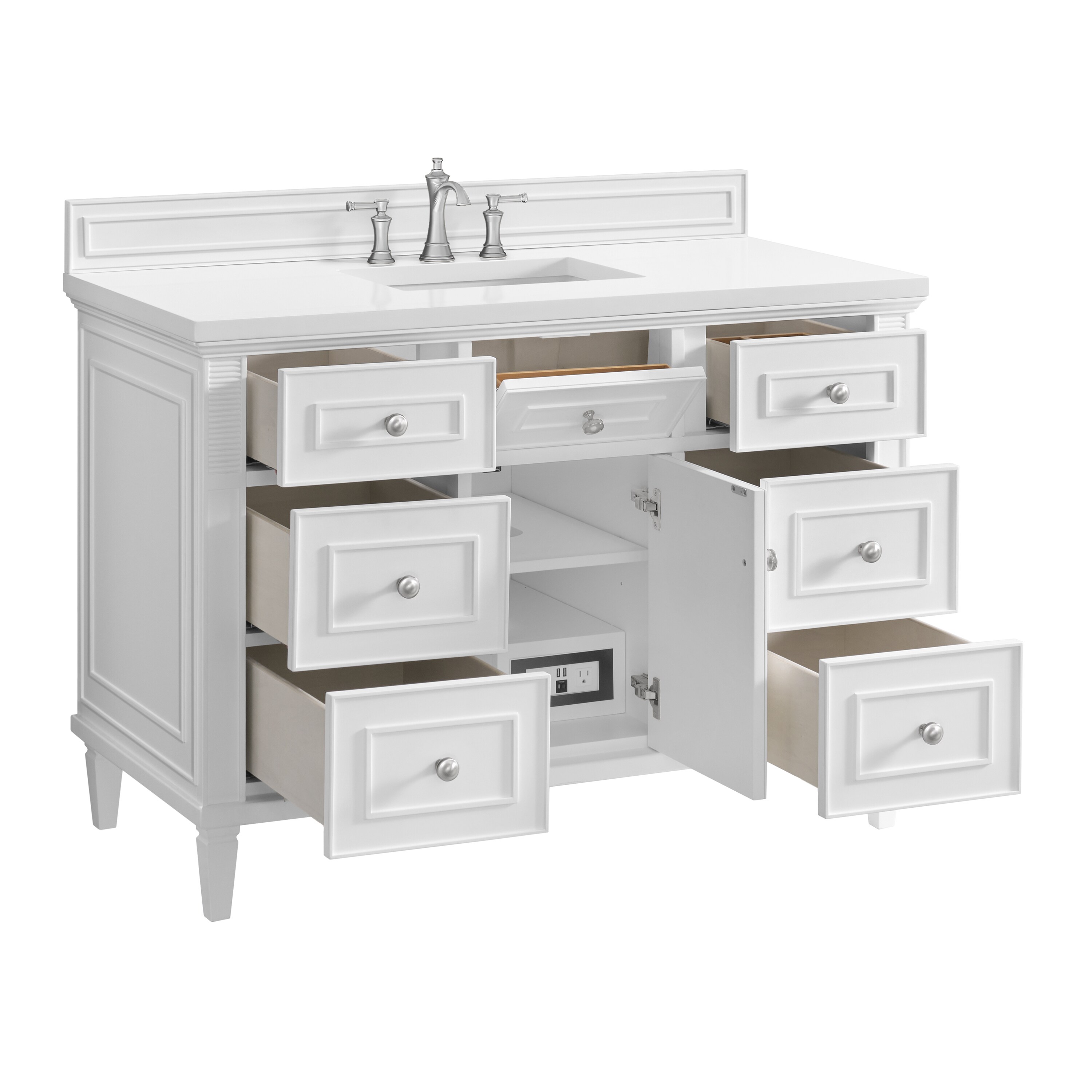 James Martin Vanities 424-V48-BW-3WZ Bath-Vanity-Combo - View #7