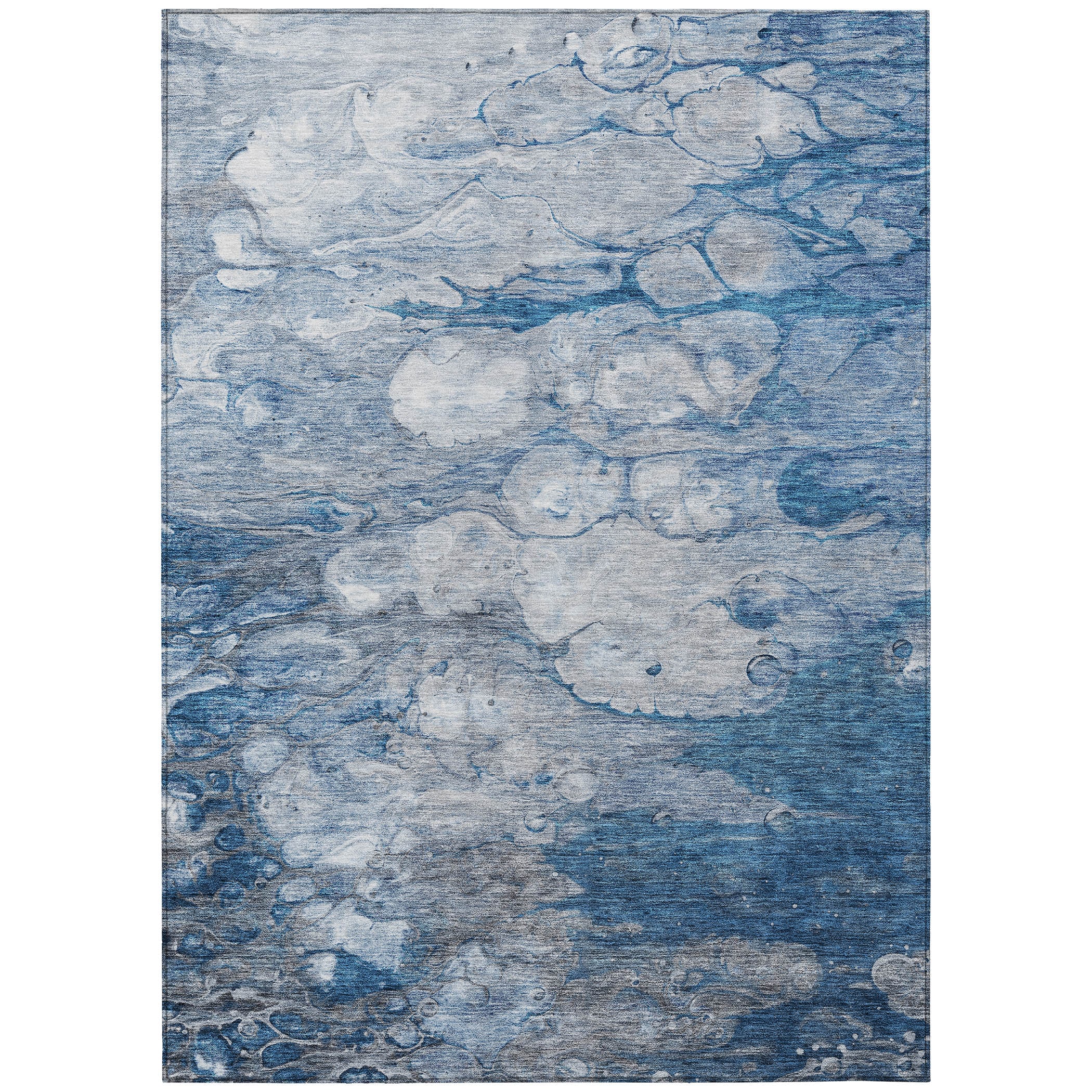 Addison Rugs ACN698BU9X12 Chantille ACN698BU 9 x 12 (ft) Polyester Blue Rectangular Indoor/Outdoor Geometric Machine washable Area rug
