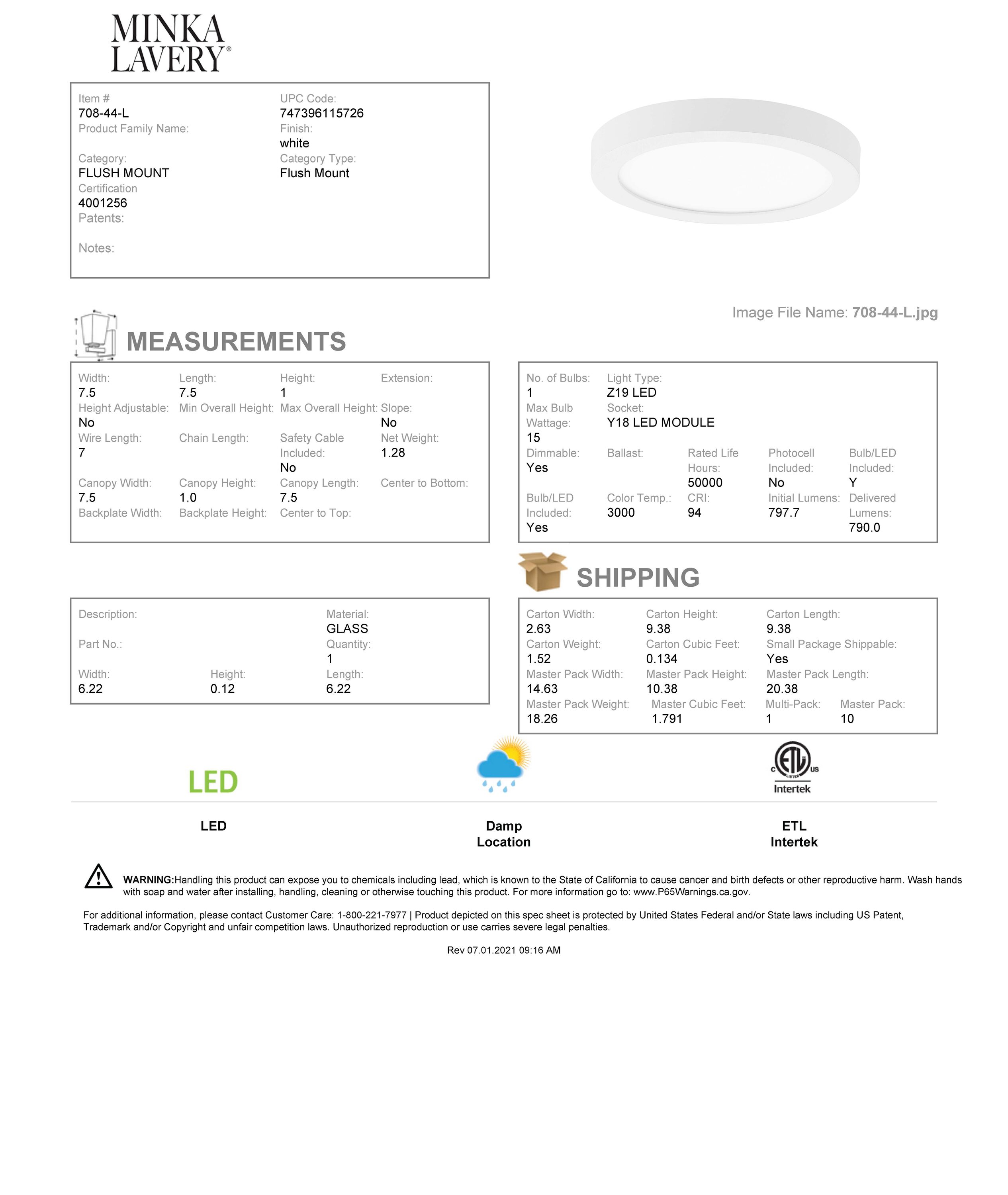 Minka Lavery 708-44-L flushmounts - View #7