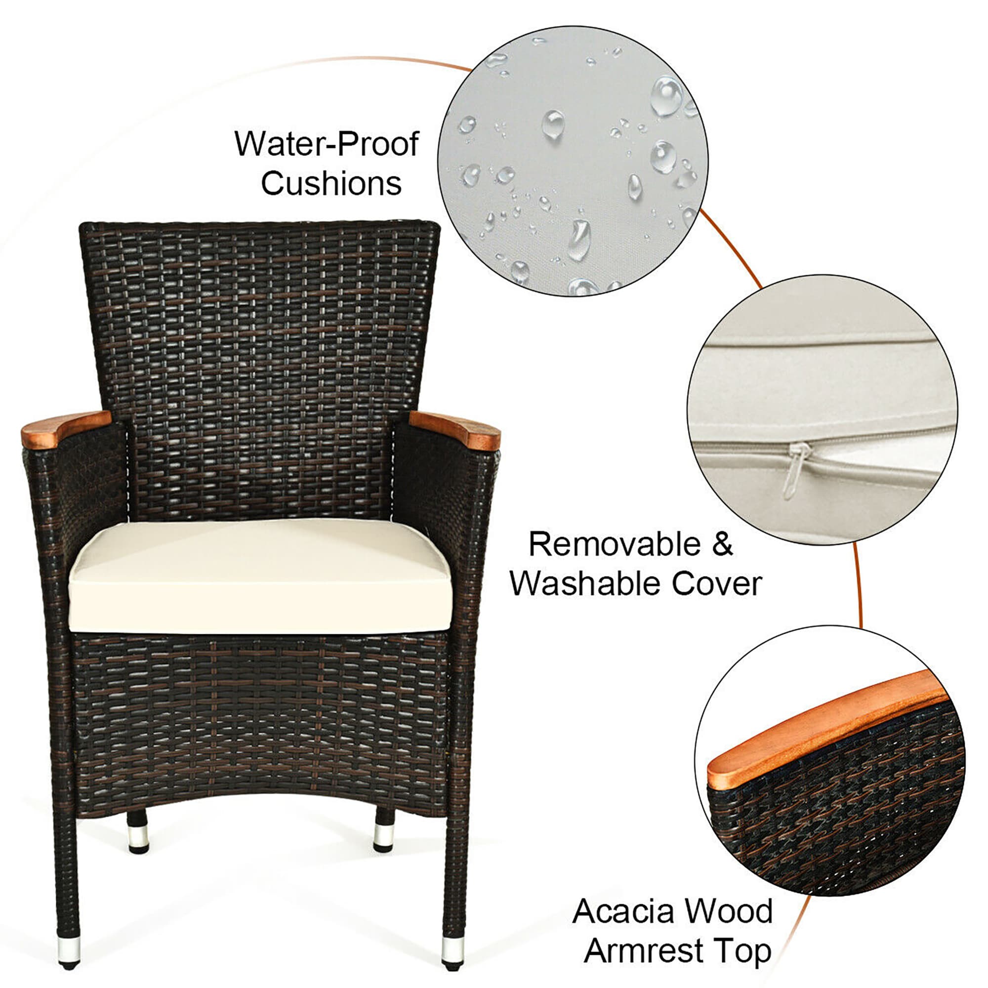 Forclover HYFL-HW45+ Patio-Dining-Sets - View #7