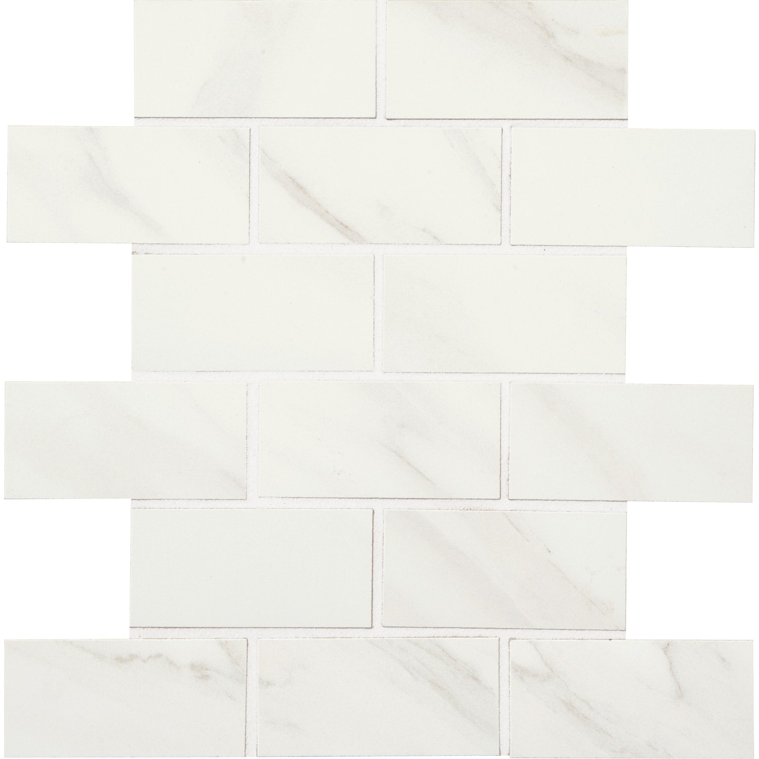 Daltile Luna Trace Ivory 12-in x 12-in Matte Cement Mosaic Floor and Wall Tile ( 0.83-sq ft Piece )