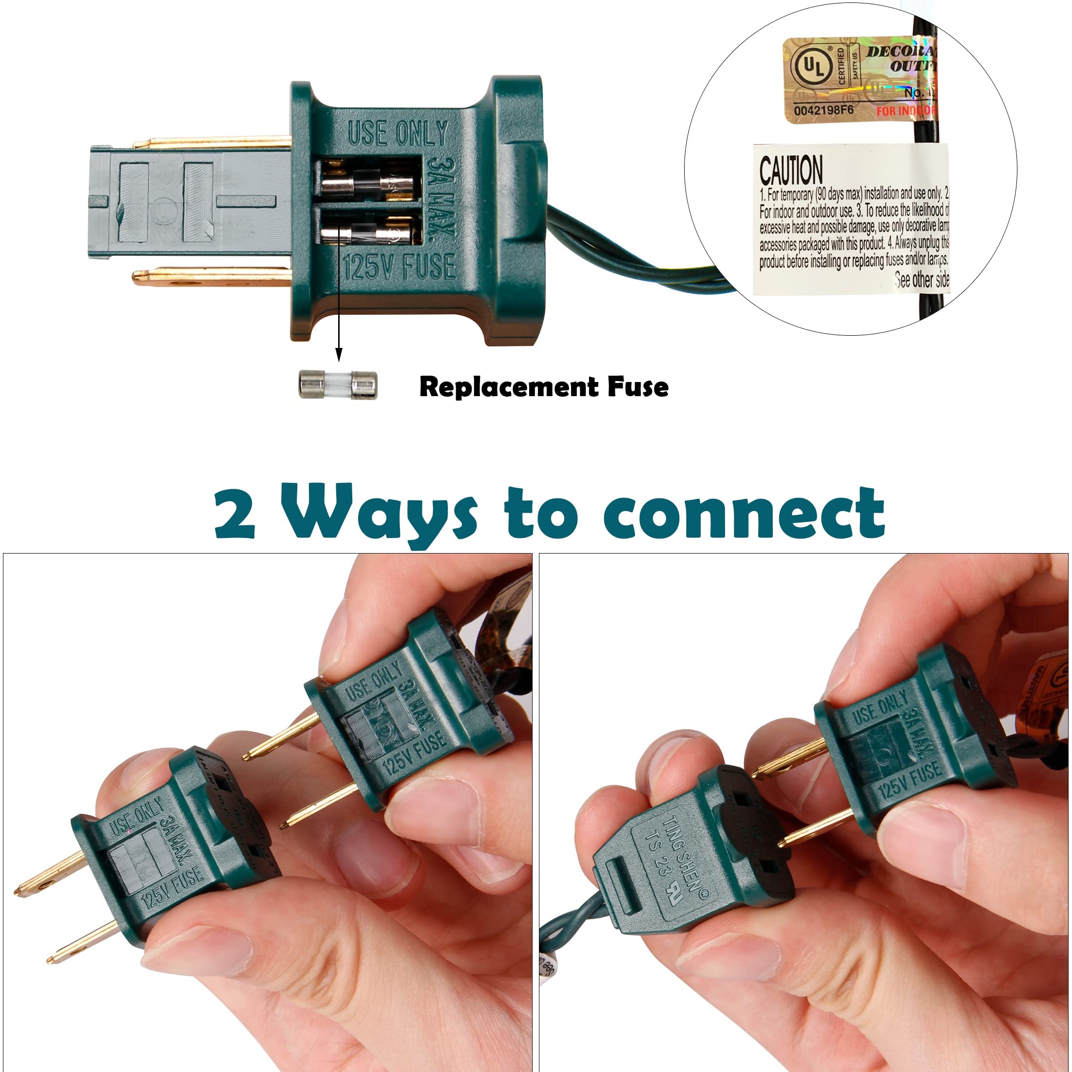 Twinkle Star B098SY4299 Christmas-String-Lights - View #3