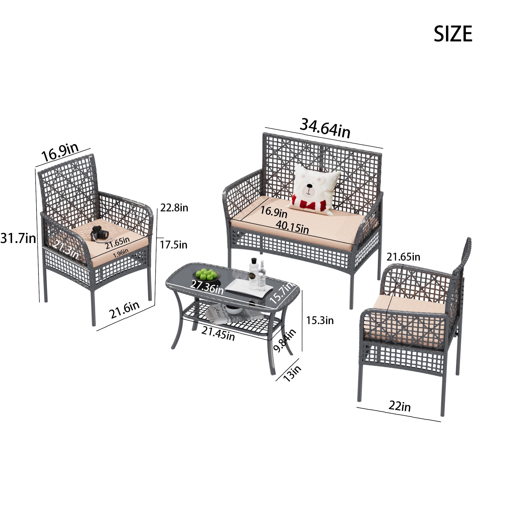 CESICIA QS-042 Patio-Chairs - View #2