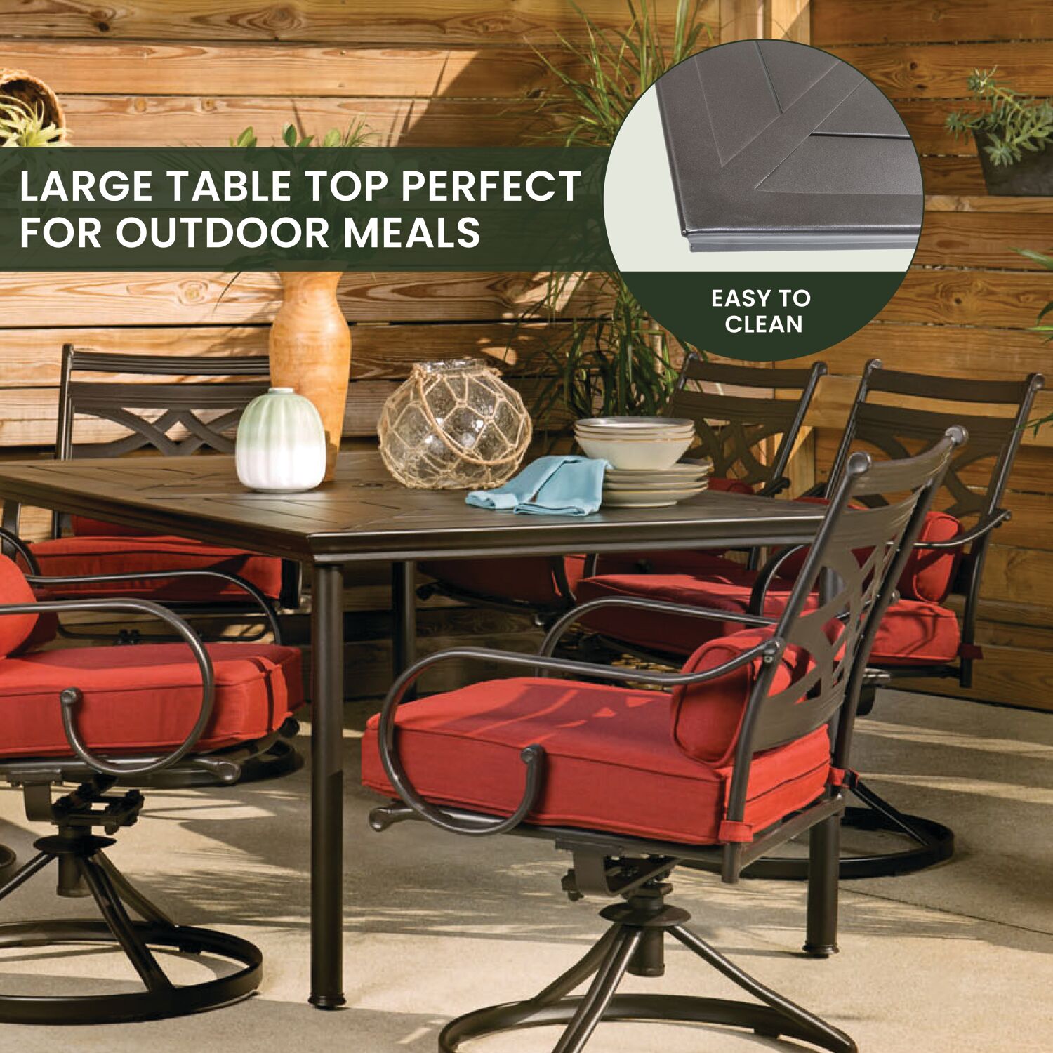 Hanover MCLRDN7PCSQSW6-CHL Patio-Dining-Sets - View #7