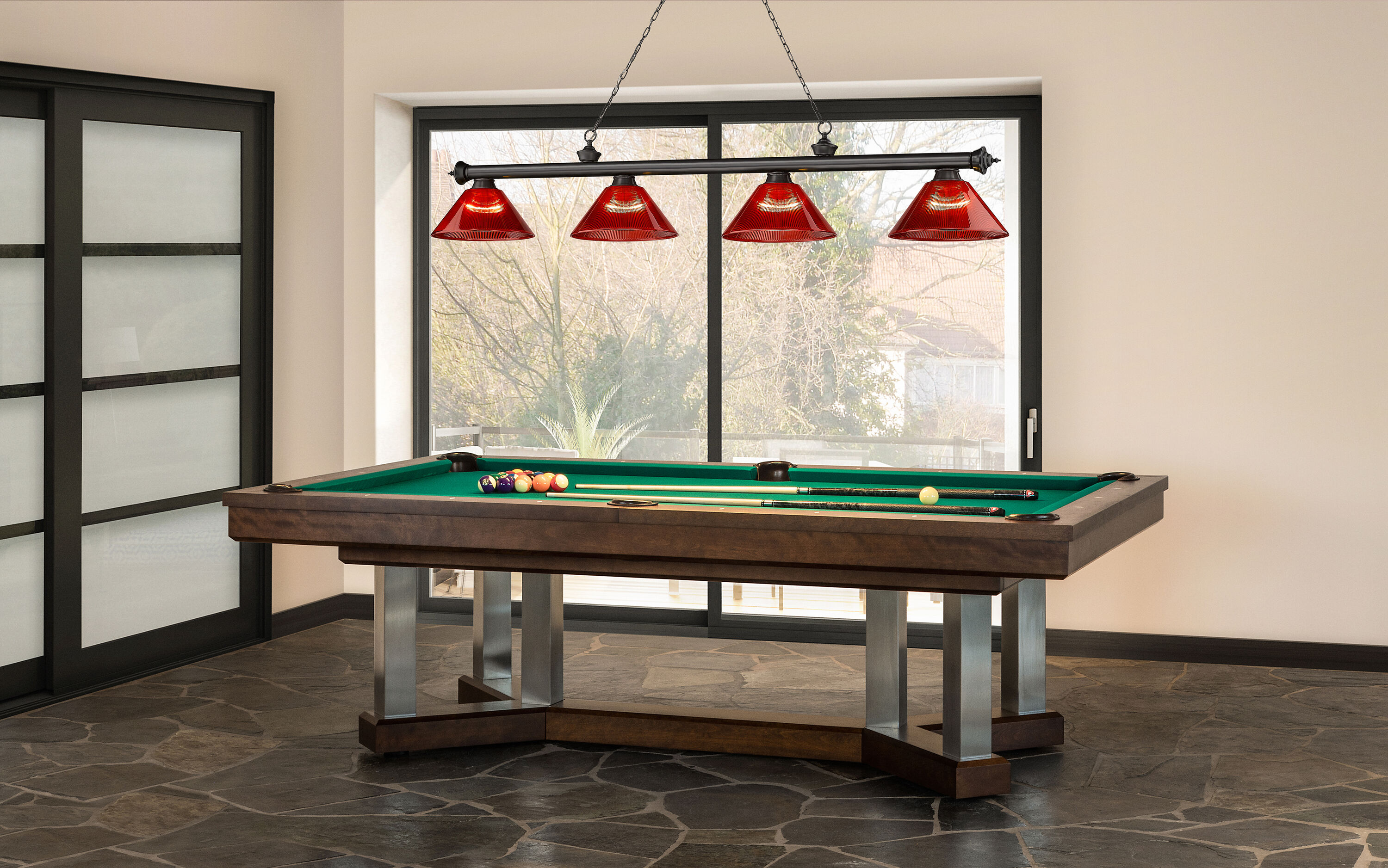 Z-Lite 2306-4BP-ARBG Pool-Table-Lighting - View #7