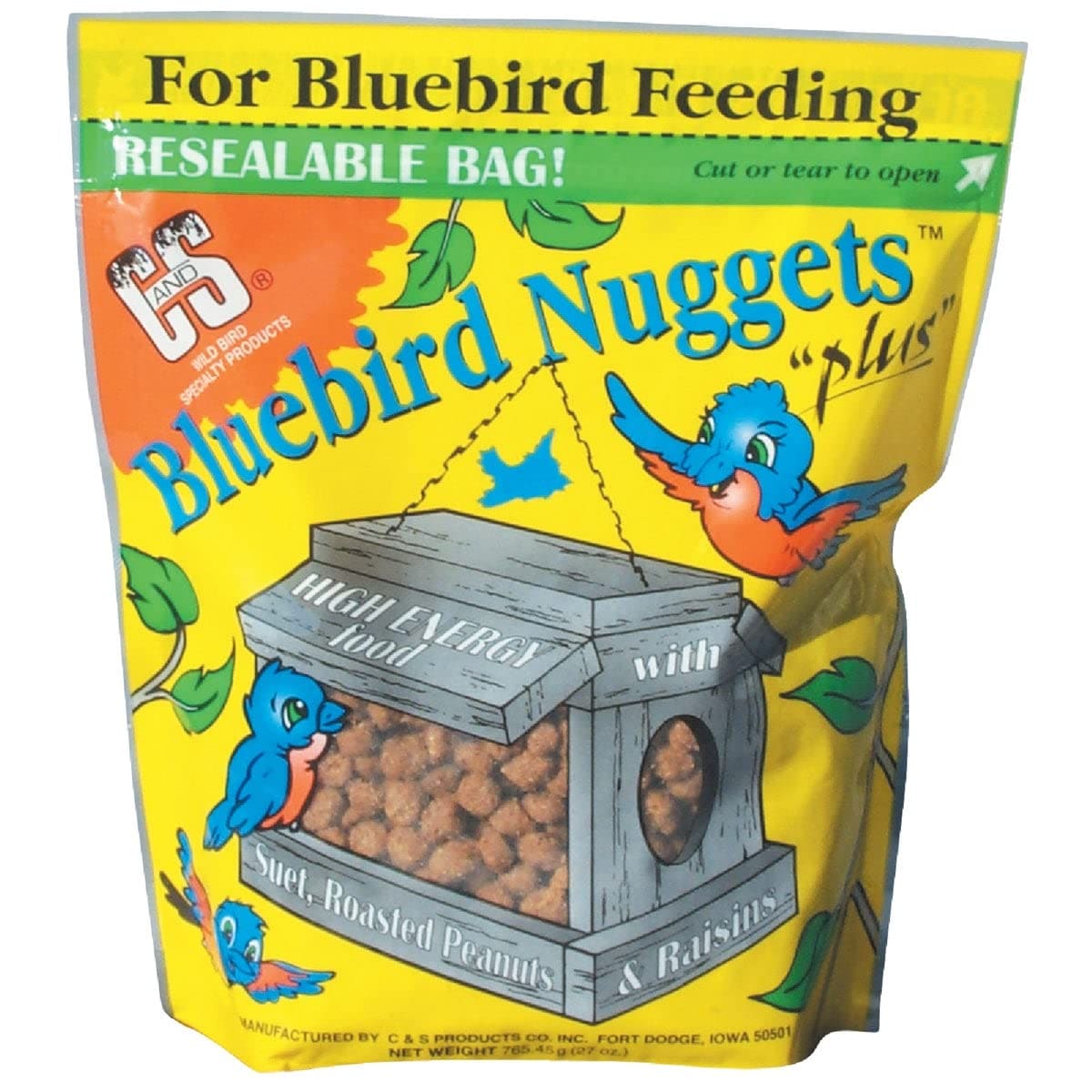 C&S CS Suet Nuggets High-Energy Bluebird Feed 27 oz Bag