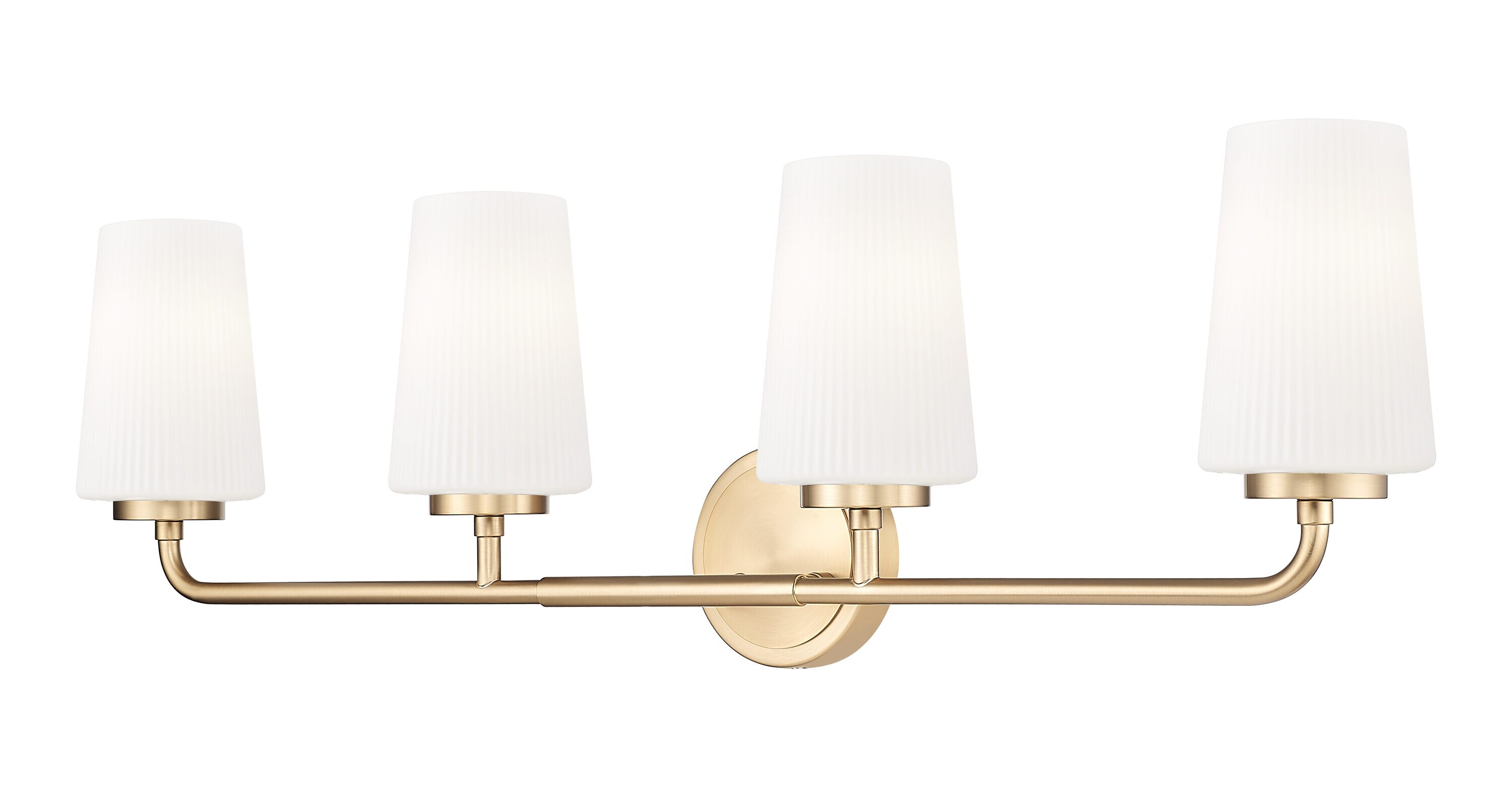 Z-Lite Montford 32-in 4 Light Gold Modern/contemporary Bathroom Vanity light