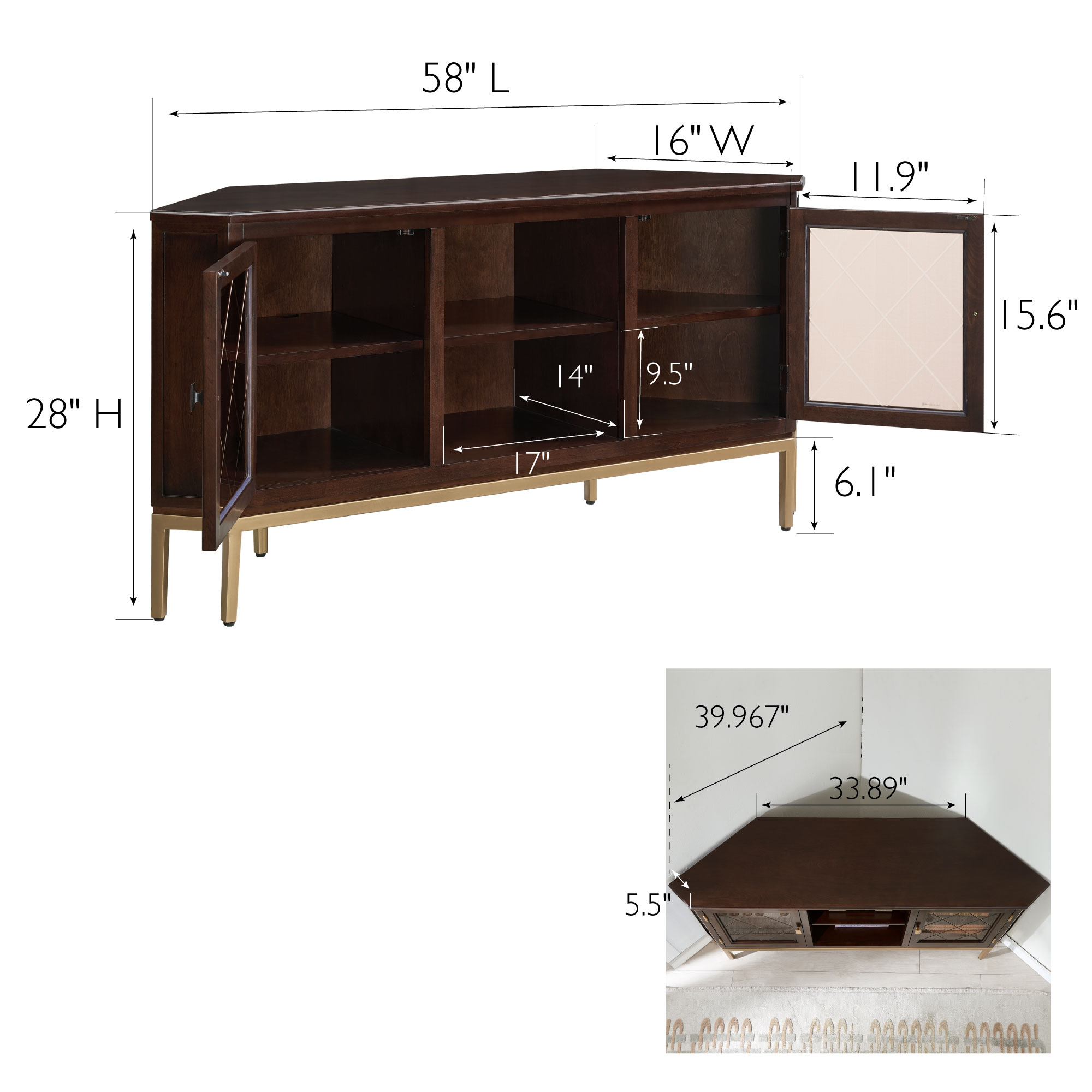 Leick Home 81388 Tv-Stands - View #2