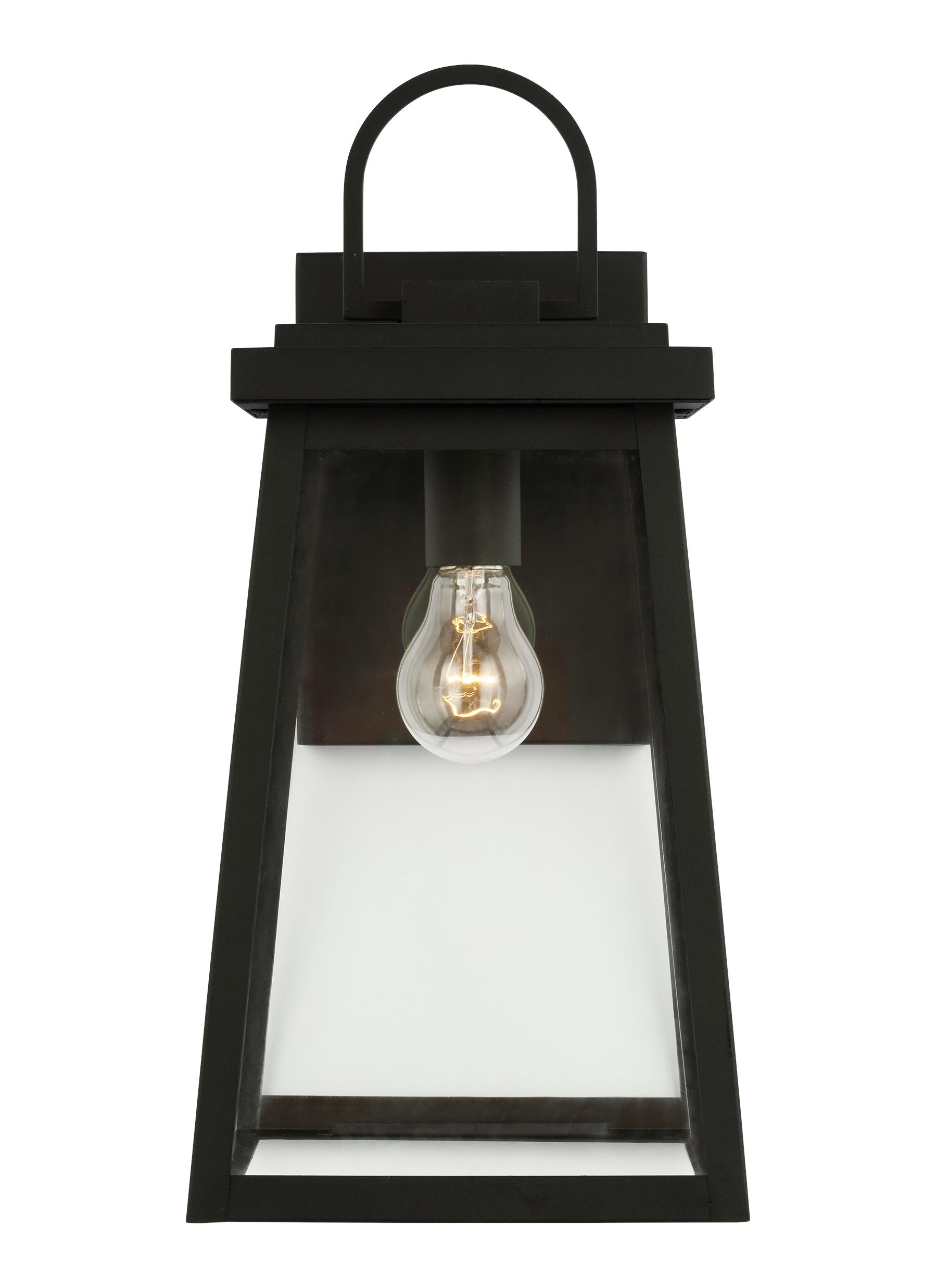 Generation Lighting 8748401-12 Founders 1 -Light 18-in H Black Hardwired Outdoor Wall Light
