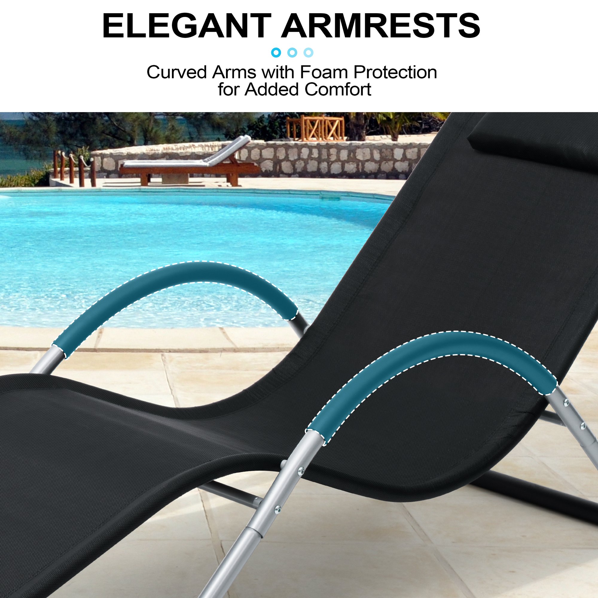Crestlive Products CL-LG032BLK-1 Patio-Chairs - View #7