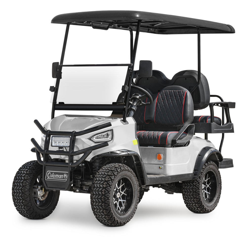 Coleman Powersports Silver Electric Golf Cart - Max Speed 20 MPH - 48V  Batteries - 5,000W Motor in the UTVs & Golf Carts department at