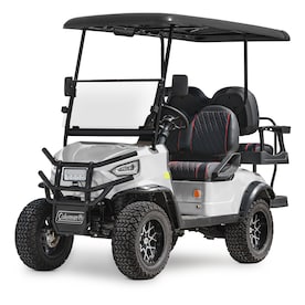 Coleman Powersports Silver Electric Golf Cart - Max Speed 20 MPH
