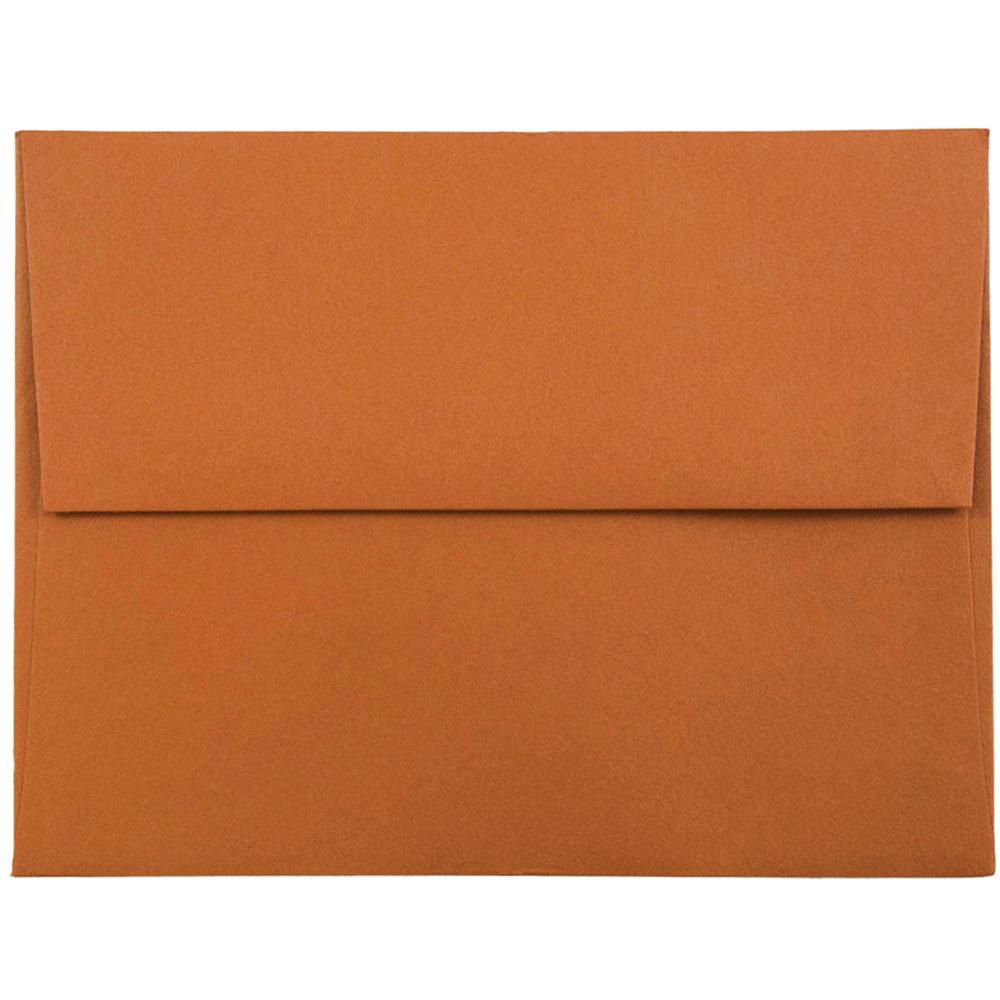 Jam Paper A2 Invitation Envelopes 4 375 X 5 75 Dark Orange 50 Pack