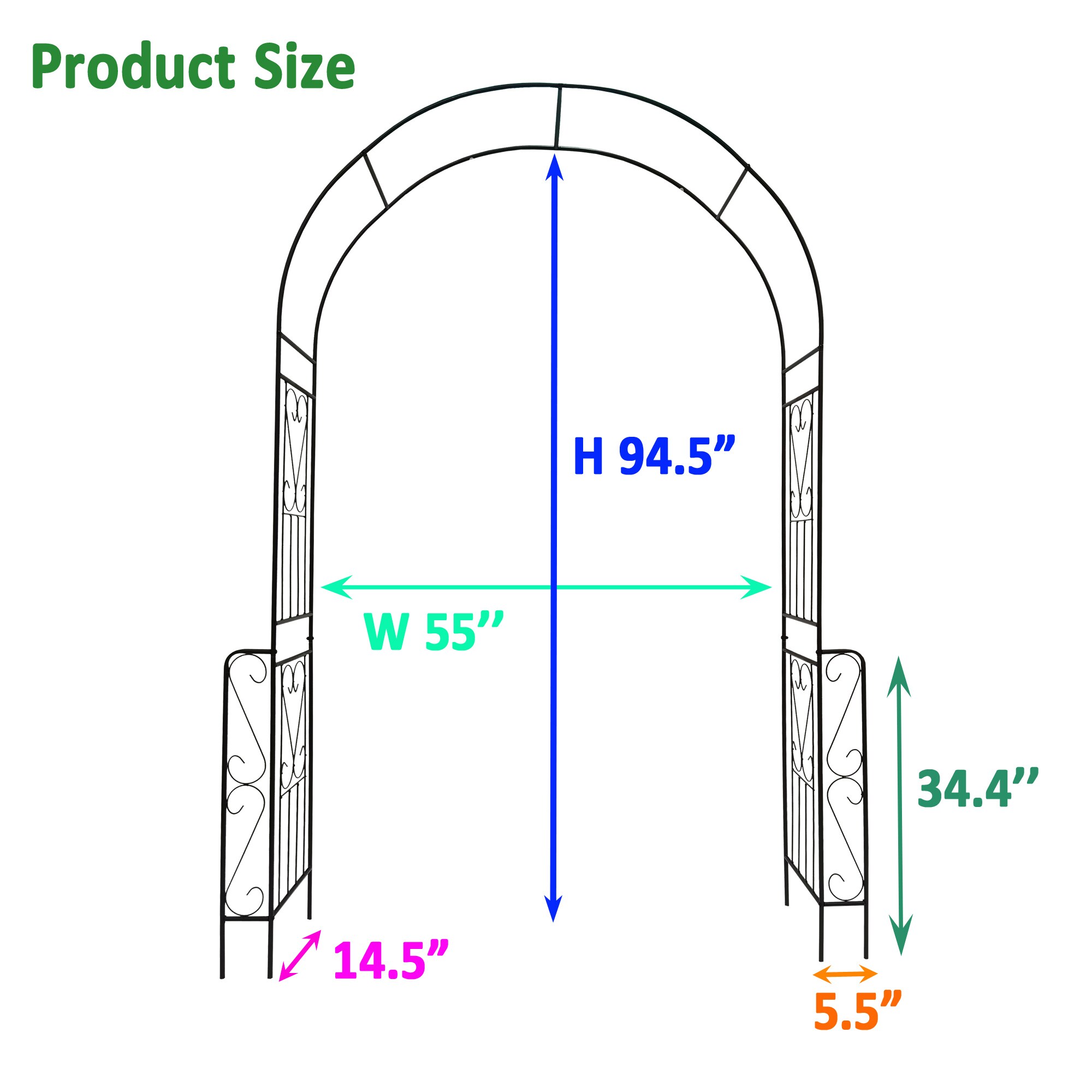 Oizaye ZWG-04755 Garden-Trellis - View #10
