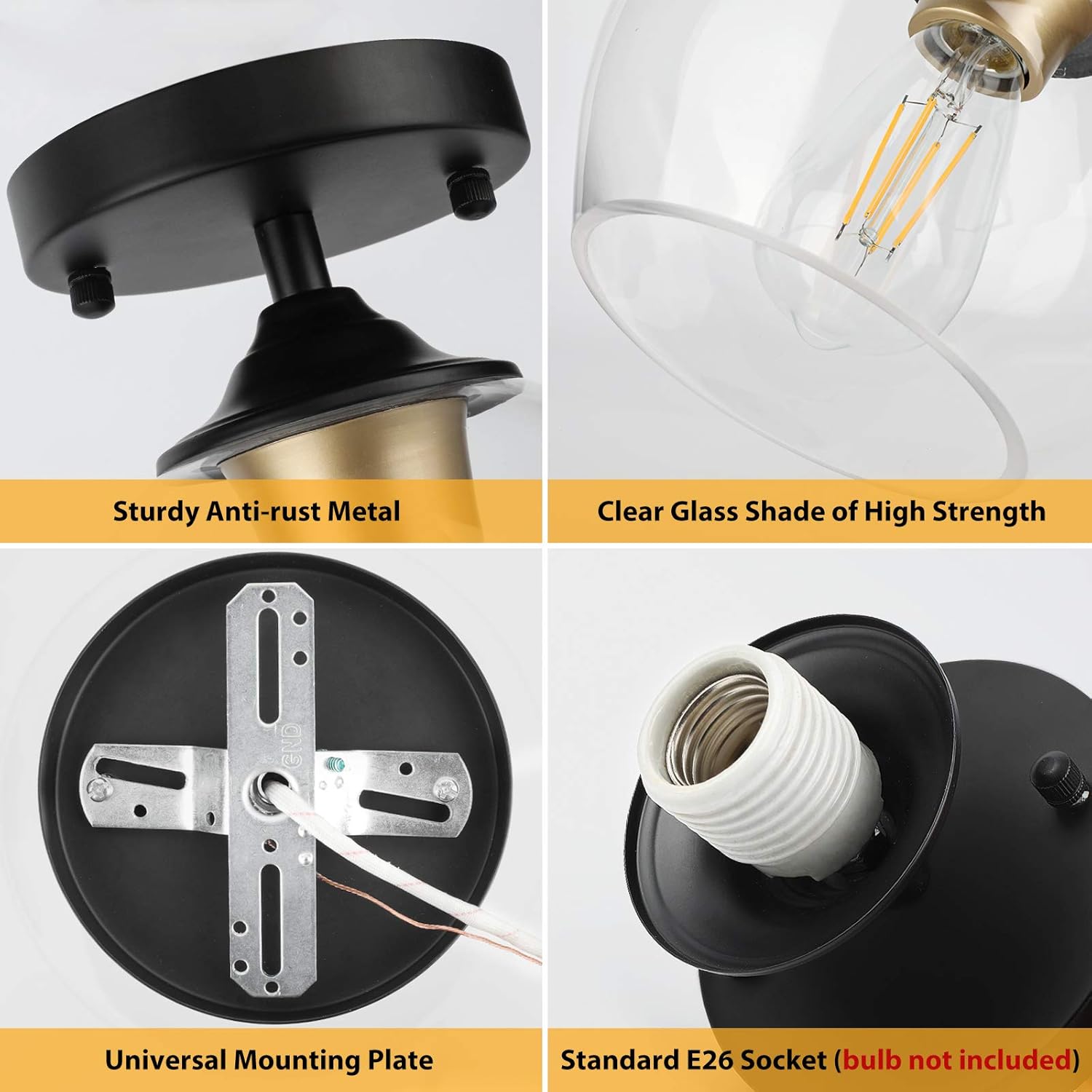 Nordic Hygge TY-C2508-GDBK-1-NEW flushmounts - View #3