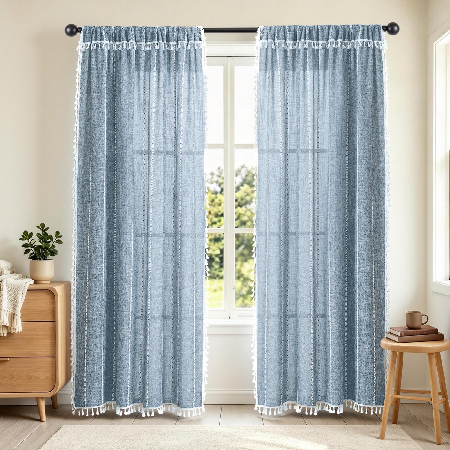 Awesome Home AW-BO-5284BL curtains - View #3