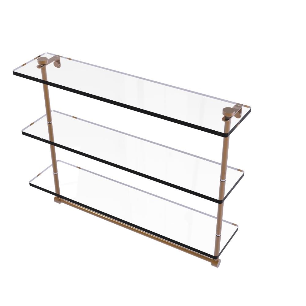 Allied Brass NS-5/22TB-BBR Brushed Bronze 3 -Tier Wall mount Bathroom Shelf ( 22-in x 18-in x 5-in )