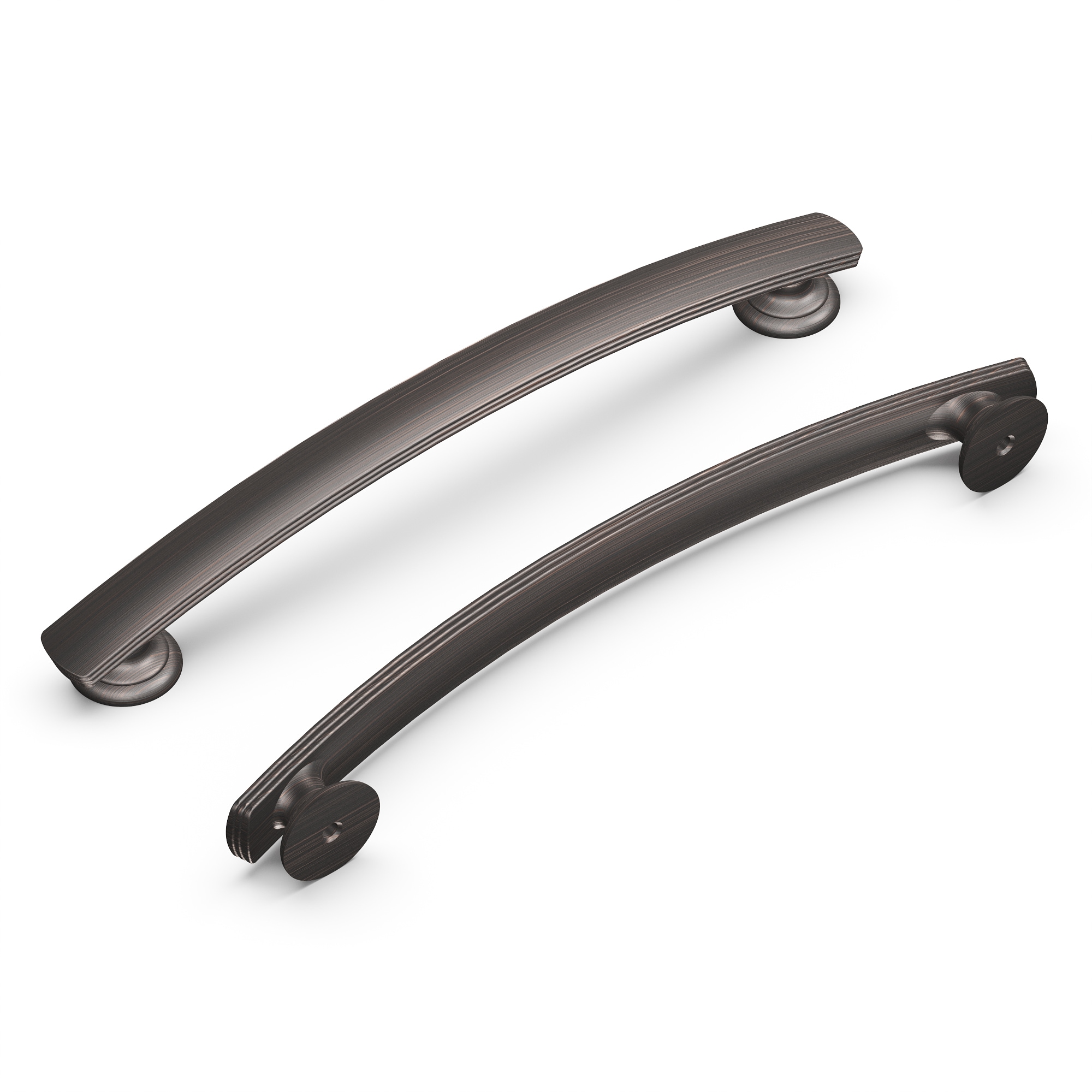 Hickory Hardware P2156-VB-10B American Diner 6-5/16-in , 160mm Center to Center Vintage Bronze Arch Handle 10 -Pack