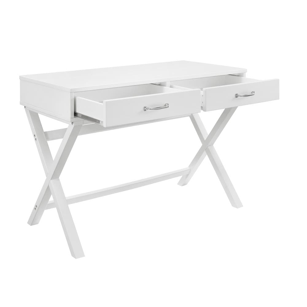 Linon Penney 42-in White Pine Writing Desk in the Desks department at ...