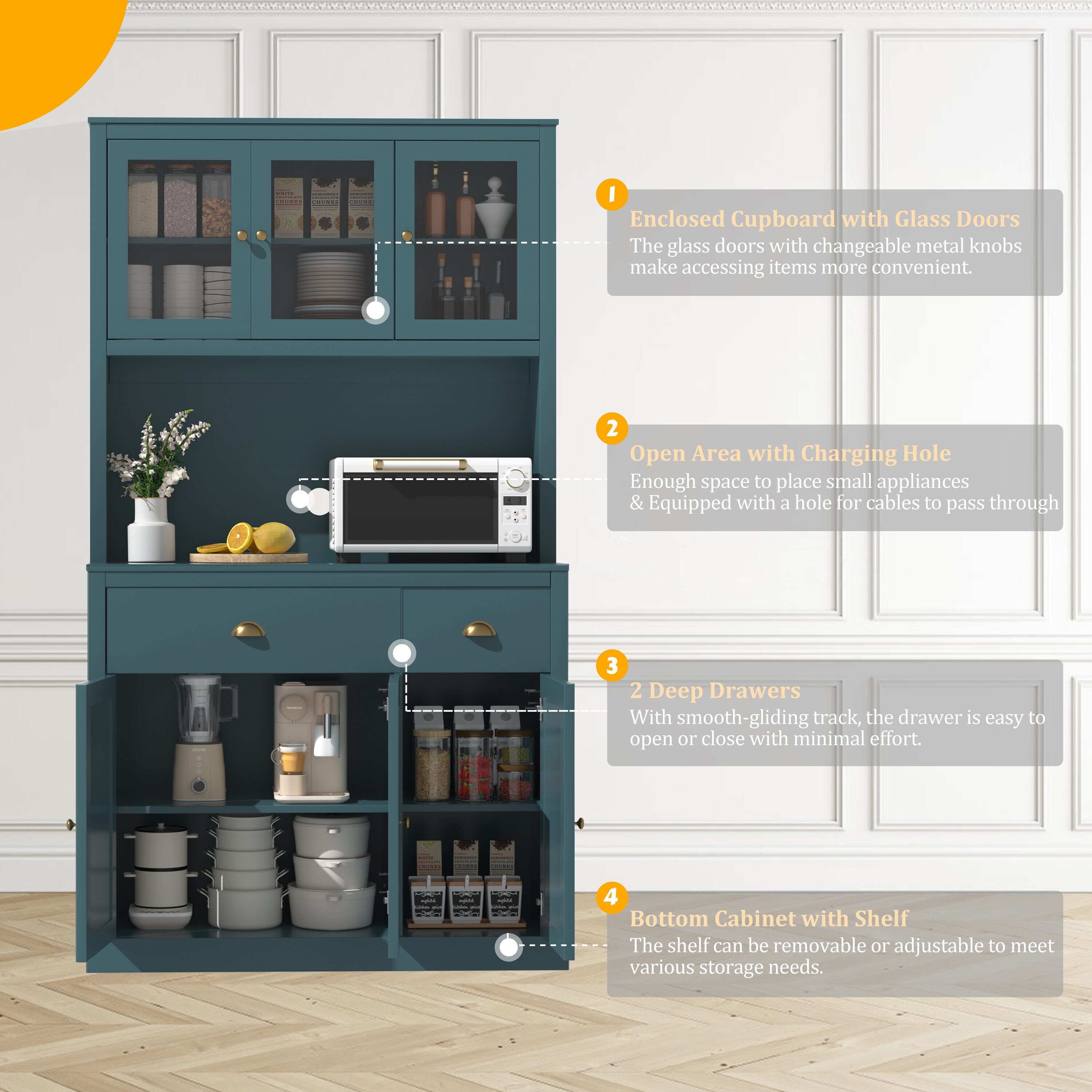 VEIKOUS HP0405-03BU-1 Dining-Kitchen-Storarge - View #4