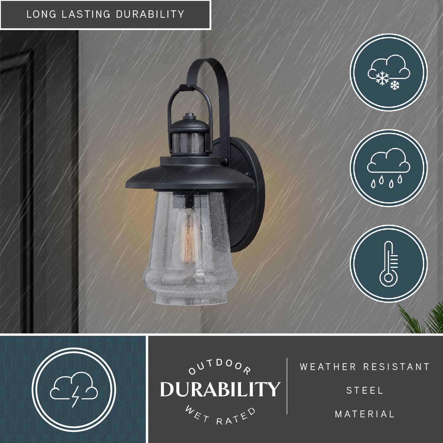 Bridgeport 14.75" Bronze Cylinder Outdoor Wall Light with Seeded Glass