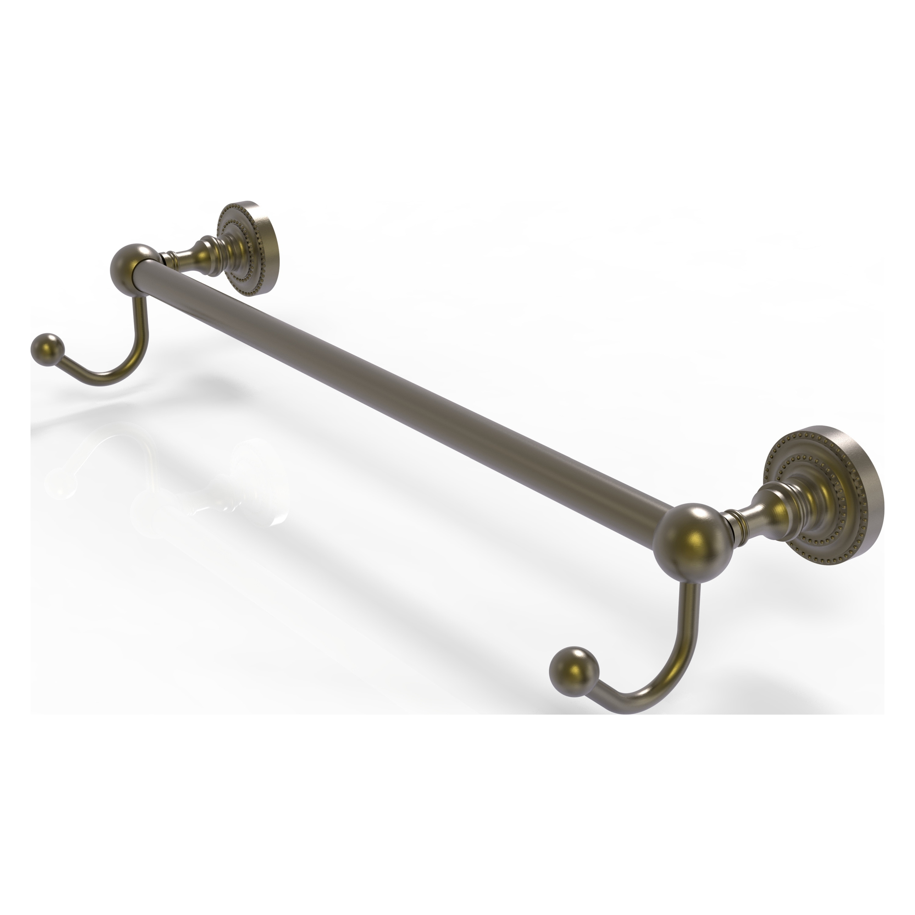 Allied Brass DT-41-24-HK-ABR Dottingham 24-in Antique Brass Wall mount Single Towel Bar