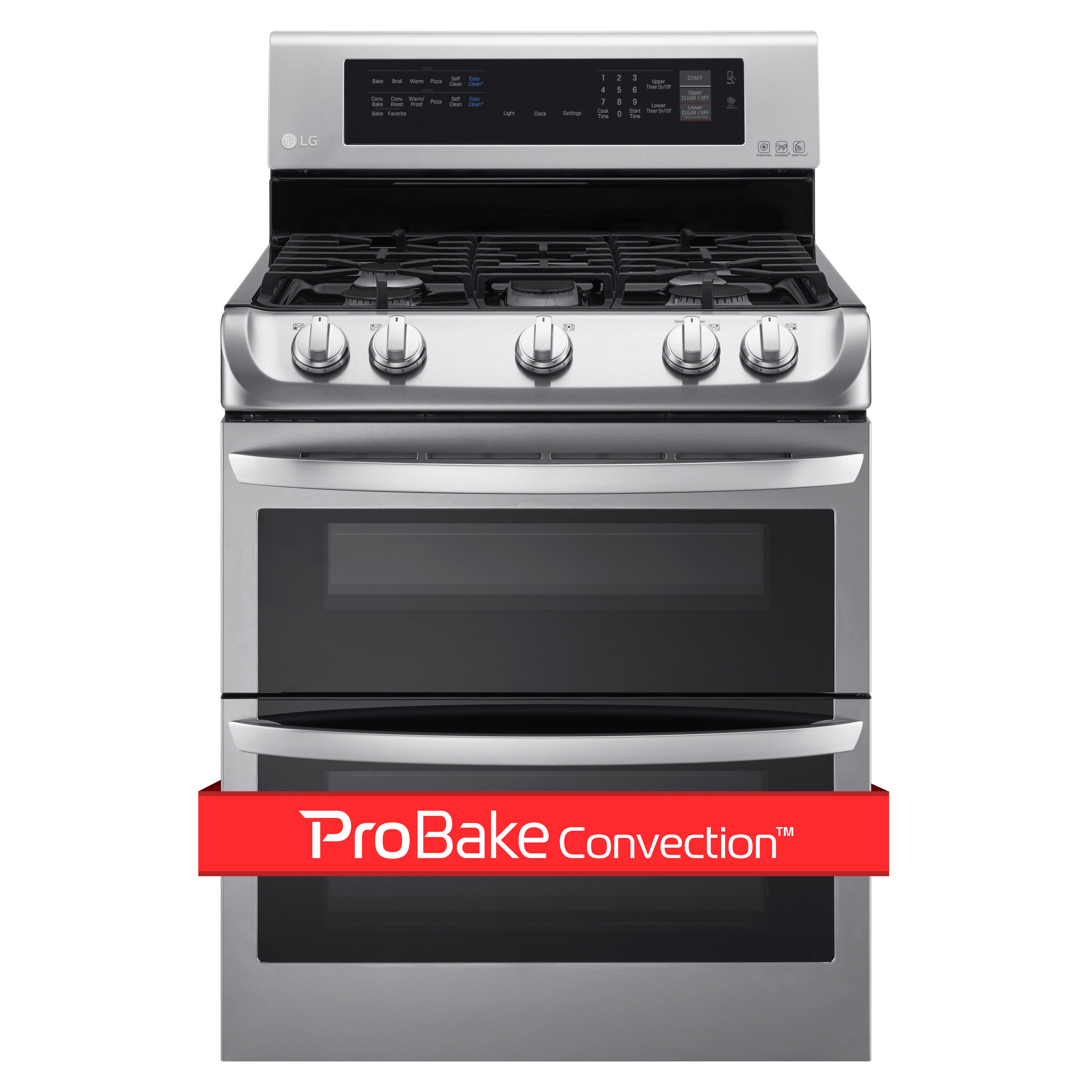 LG LTGL6937D 30 Inch PrintProof Black Stainless Steel Slide-in Gas Range