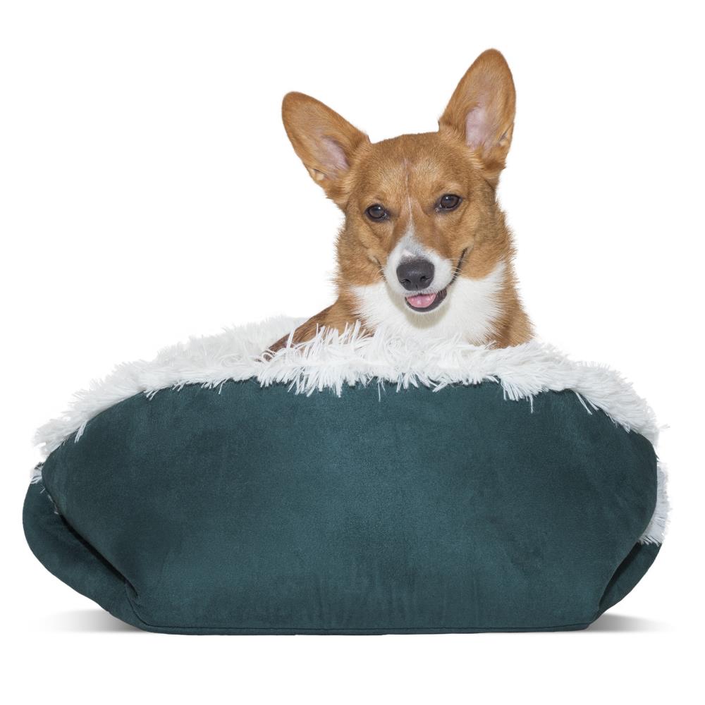 FurHaven Self-Warming Convertible Cuddle Pet Bed & Mat - Spruce, Small