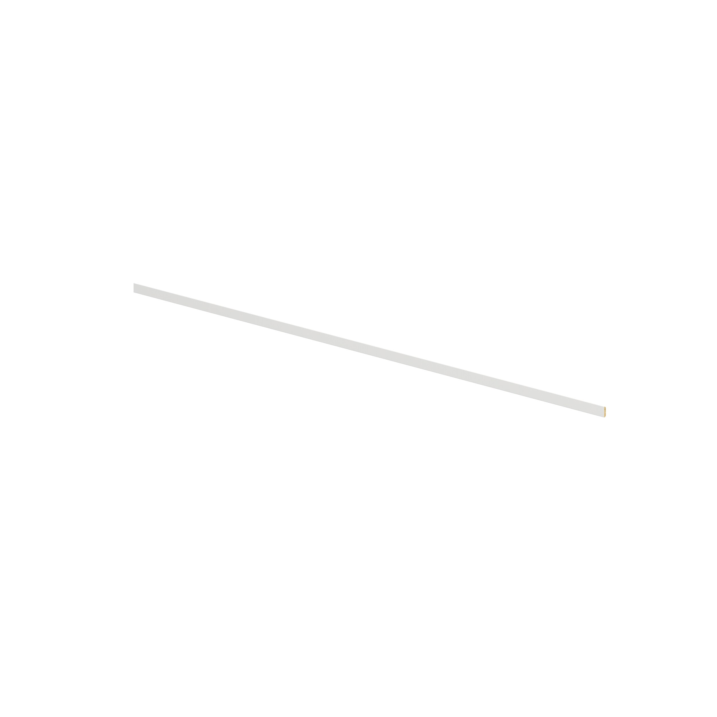 Hugo&Borg DSSBM96-RI Riviera Cabinet Scribe Rail 96-in W x 0.25-in H x 1.25-in D Bright White Painted