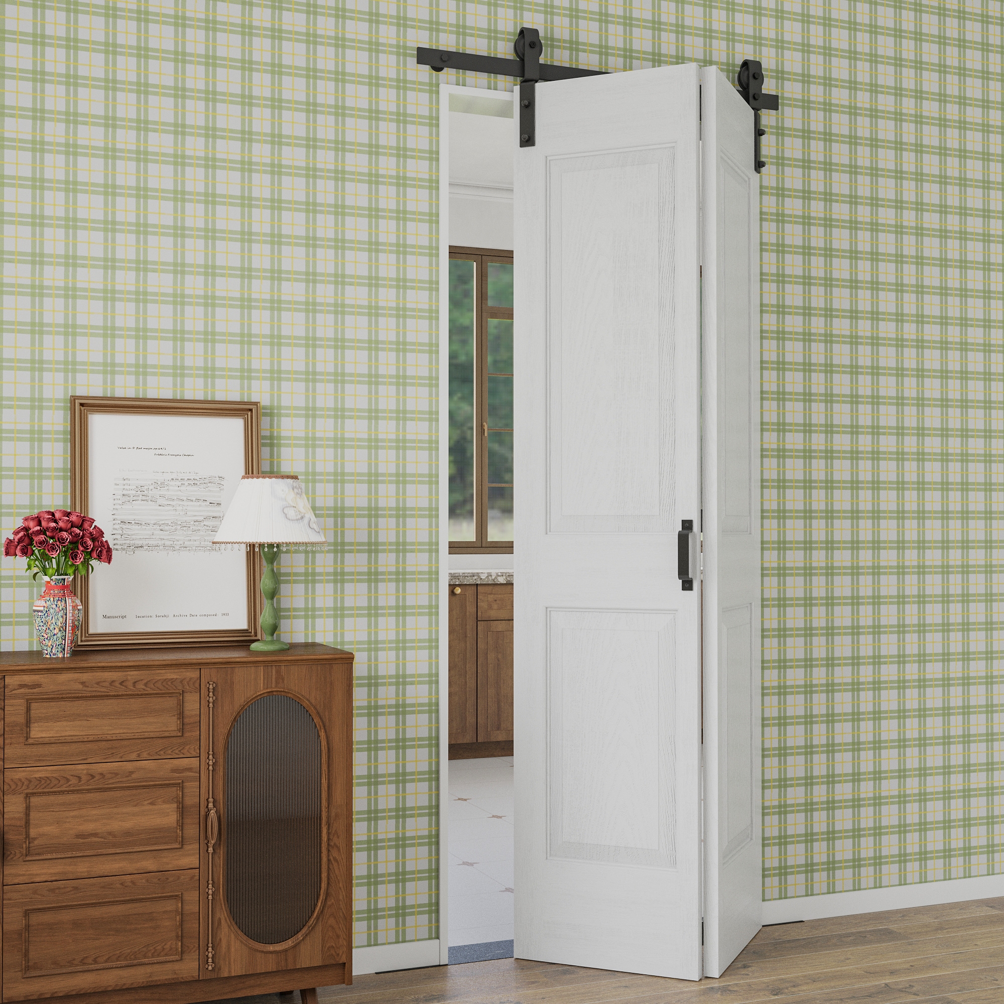 AINLARRY ZDGC-BD-KX4L-24 Barn-Doors - View #4