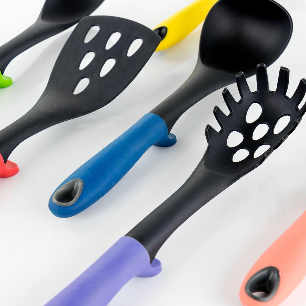 MegaChef Gray Silicone and Stainless Steel Cooking Utensils (Set