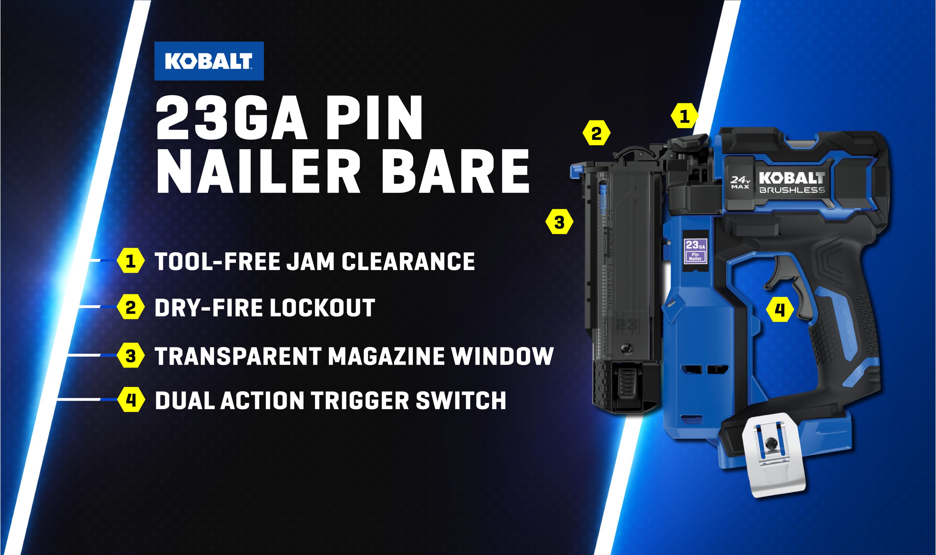 Kobalt KXNA 524B-03 Pin-Nailers - View #2