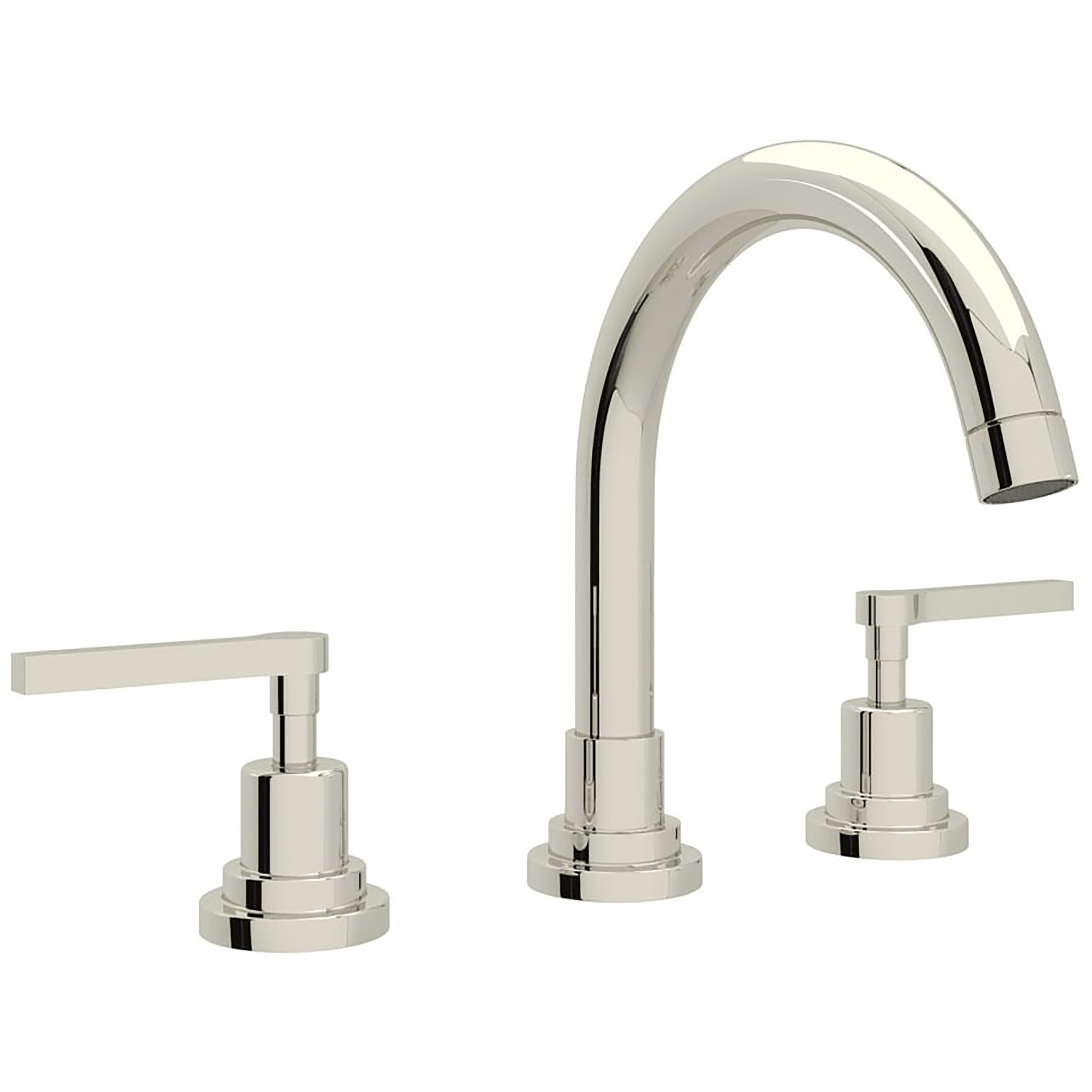 Rohl Lombardia Polished Nickel Widespread 2-Handle WaterSense Bathroom ...