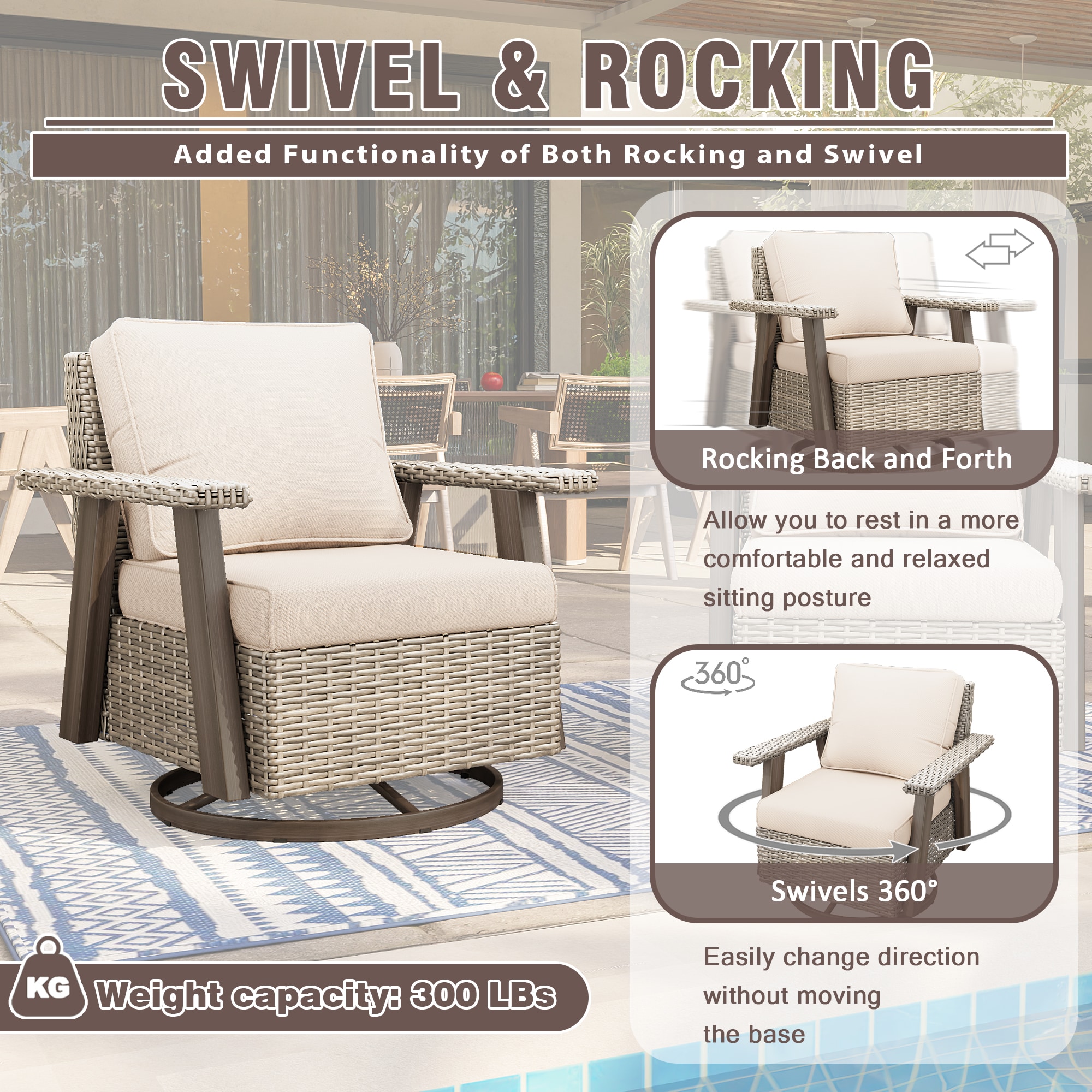 Gardenbee GBQC2M48BE Patio-Chairs - View #4