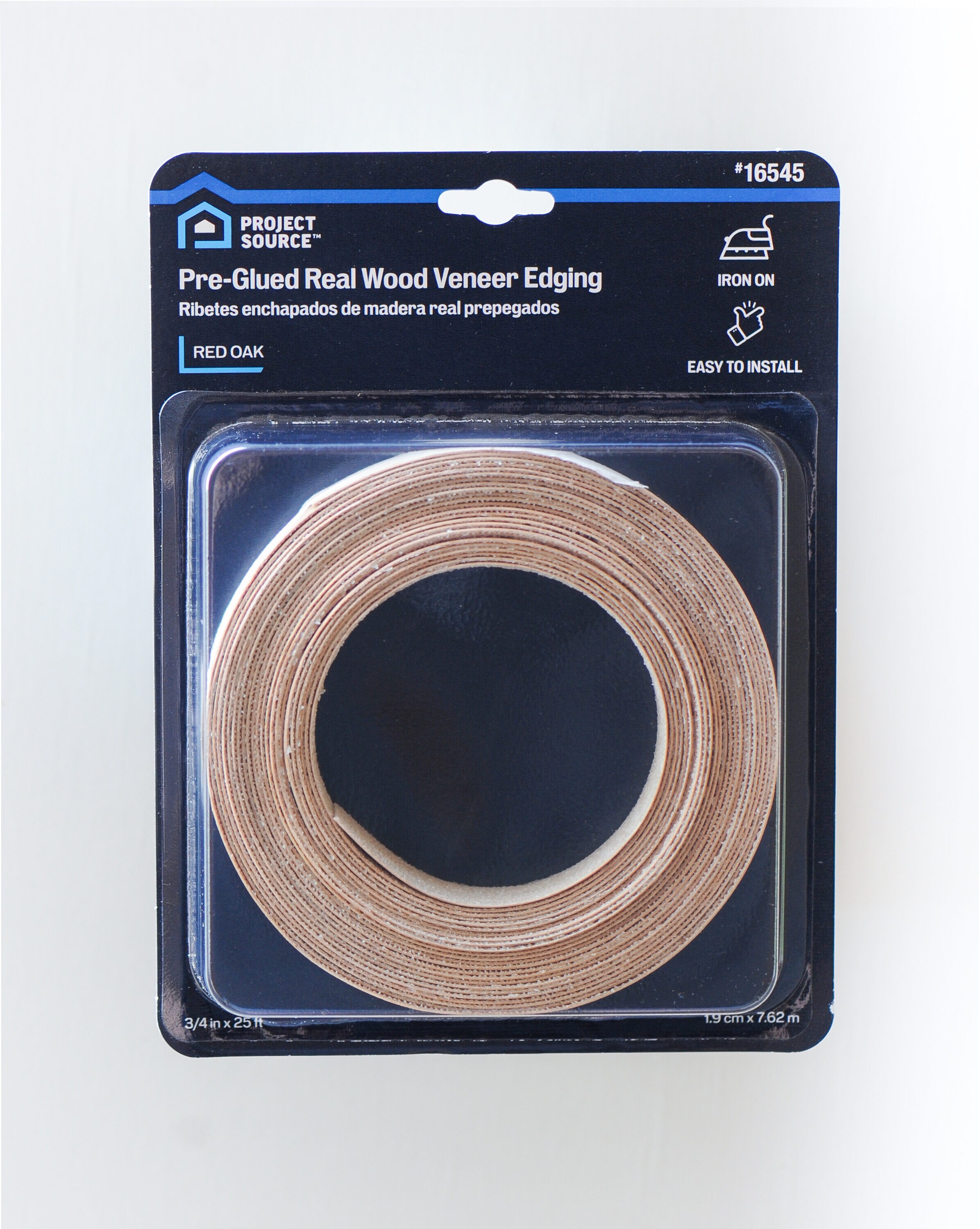 Band-It 0.75 in. x 25 ft. Red Oak Prefinished Wood Veneer Edge Banding