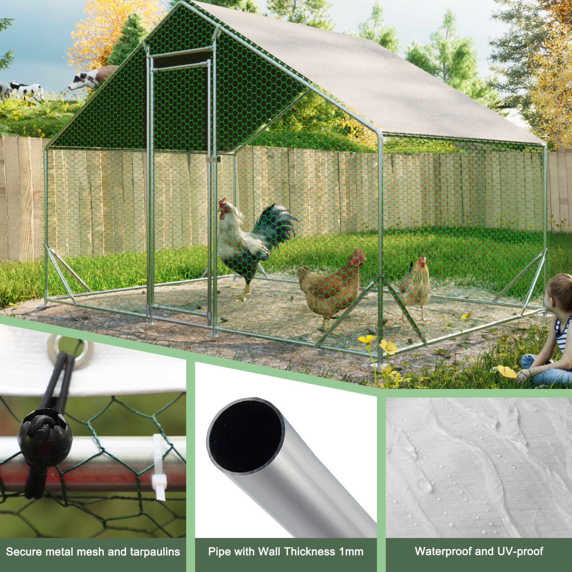 Xspracer ML-PCC36WP Chicken-Coops-Rabbit-Hutches - View #6
