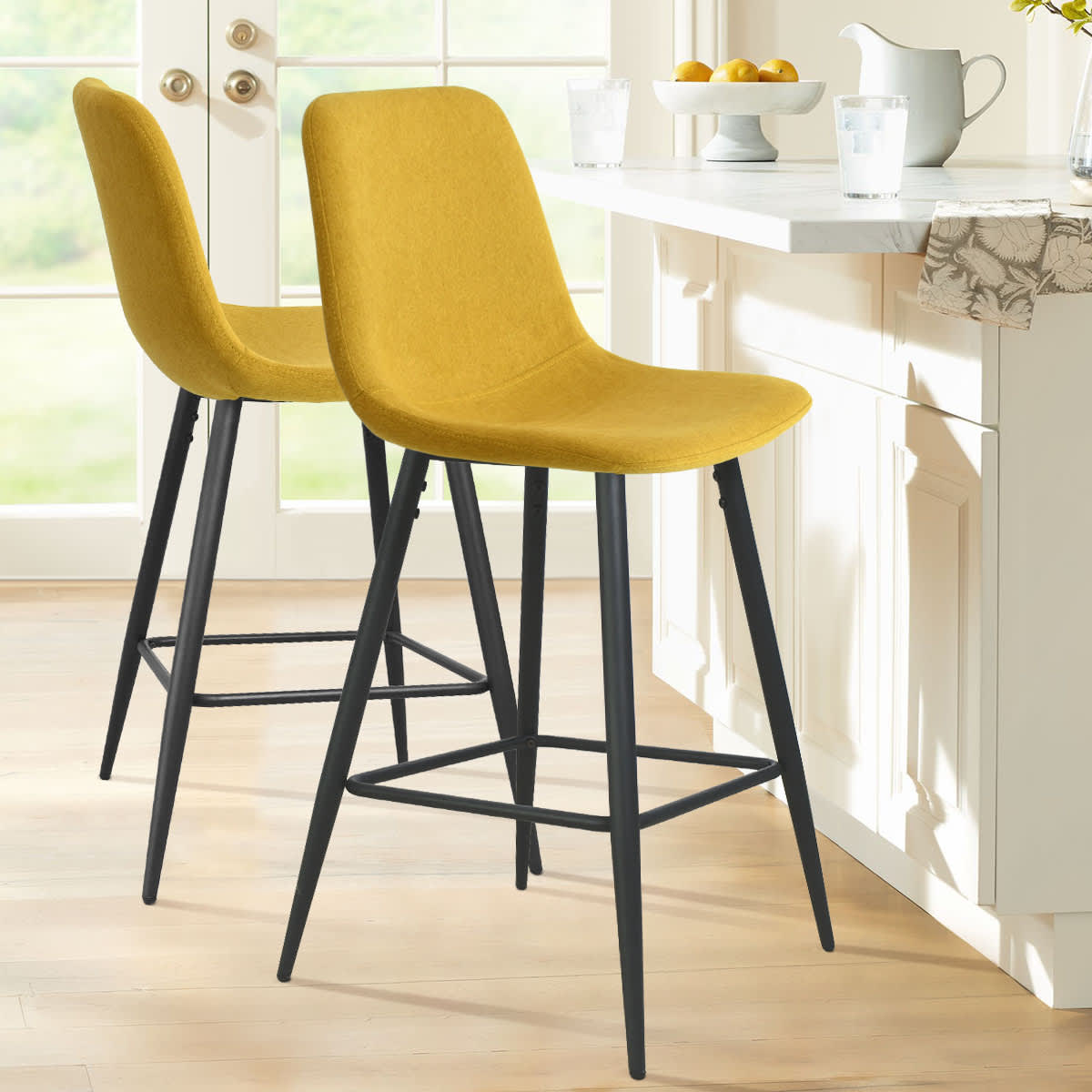 Maison Boucle BINGO-MB-YELLOW stools - View #4