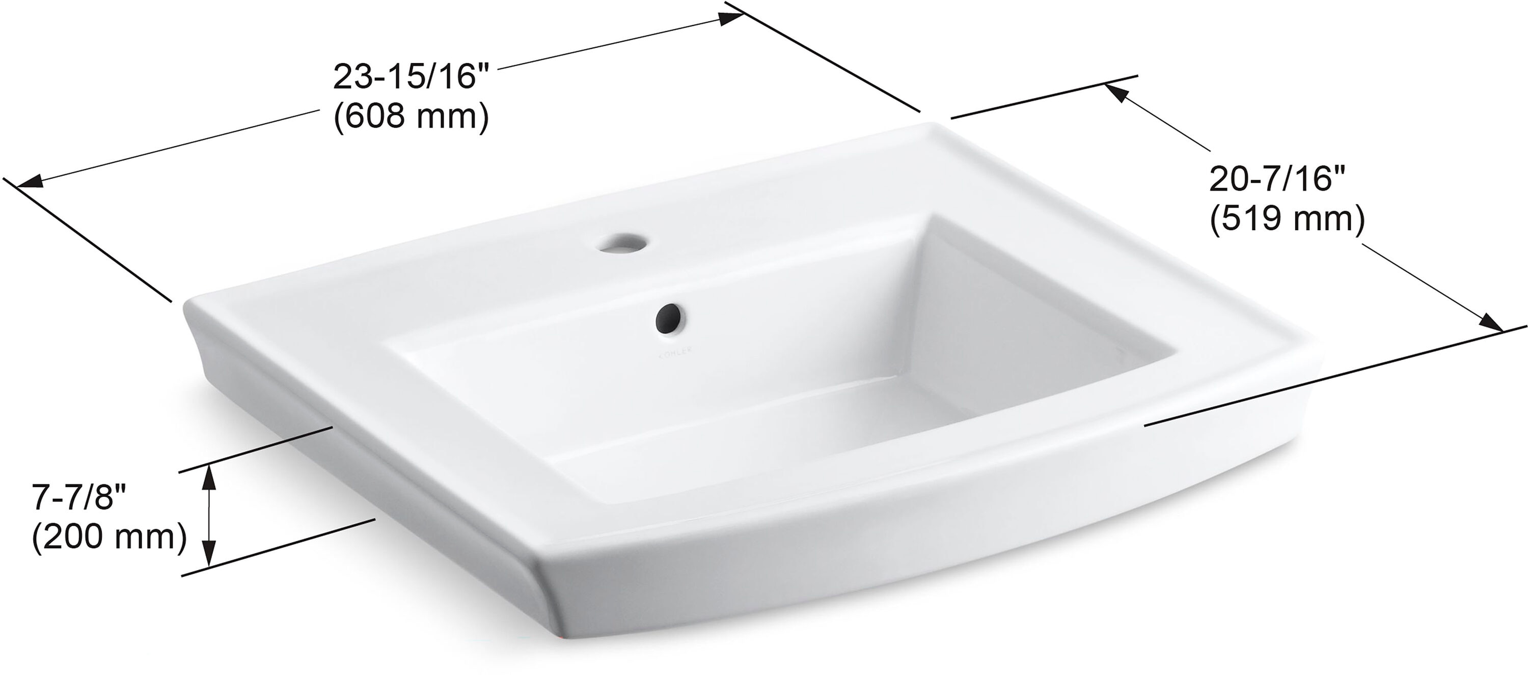 KOHLER 2358-1-0 Complete-Pedestal-Lavatories - View #6
