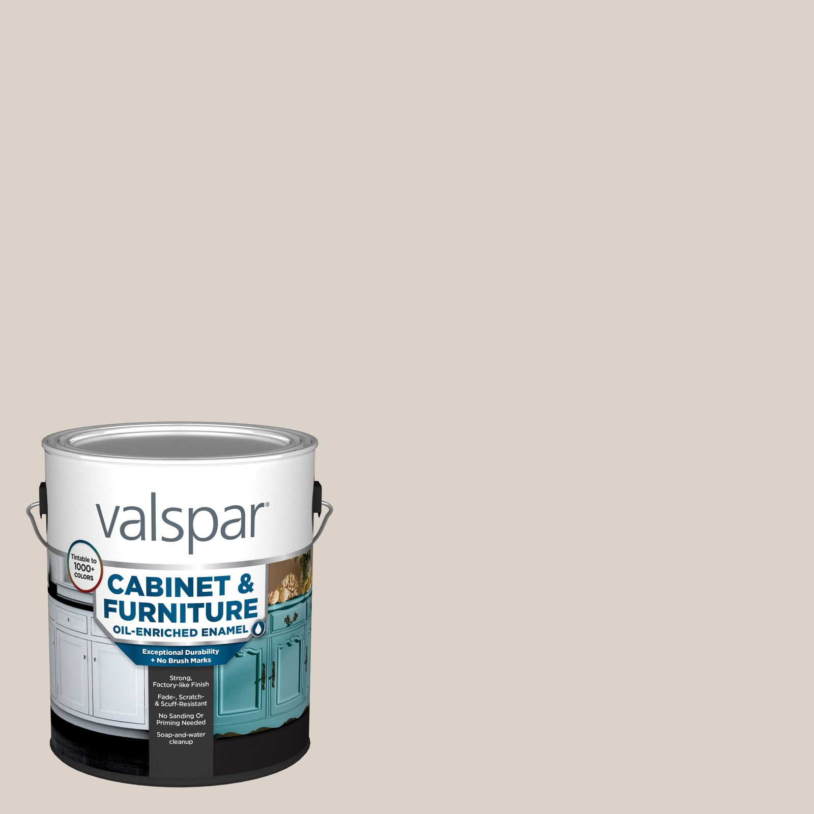 Valspar SW7043-740150 Cabinet and Furniture Satin Worldly Gray SW7043 Enamel ( 1-gallon )