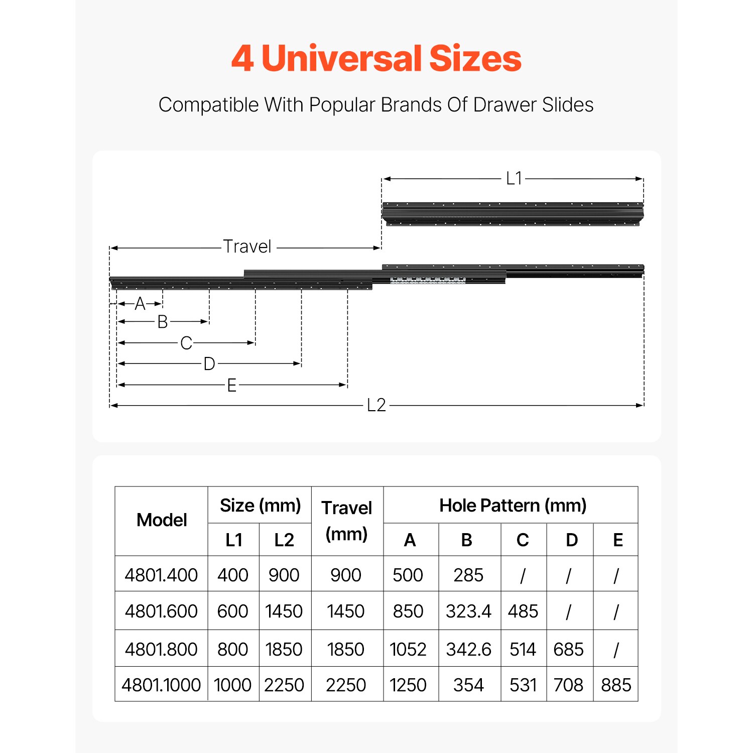 VEVOR SCLTJHG40YC207302V0 Drawer-Slides - View #2