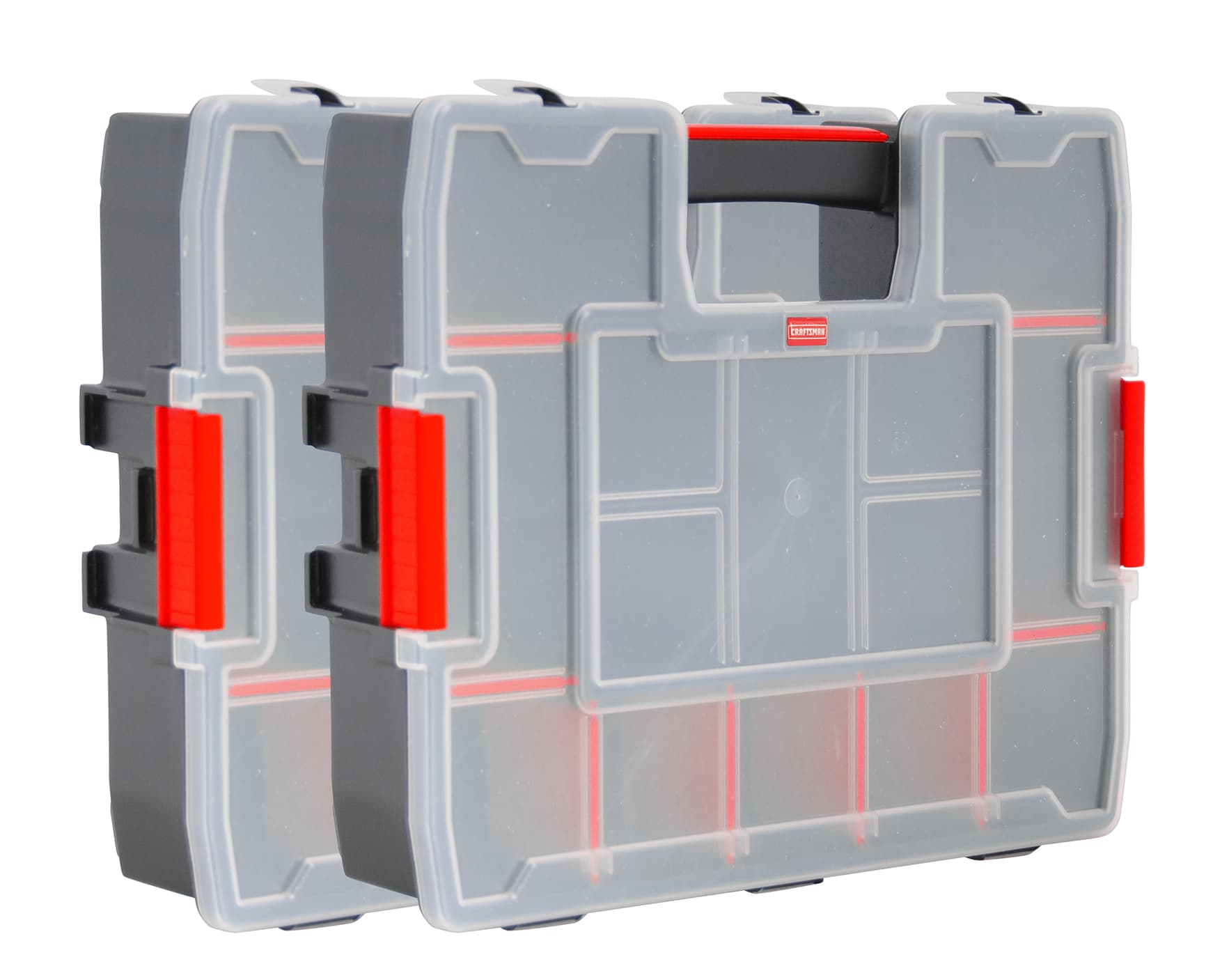 CRAFTSMAN 2-Pack 14-Compartment Plastic Small Parts Organizer in the Small Parts  Organizers department at