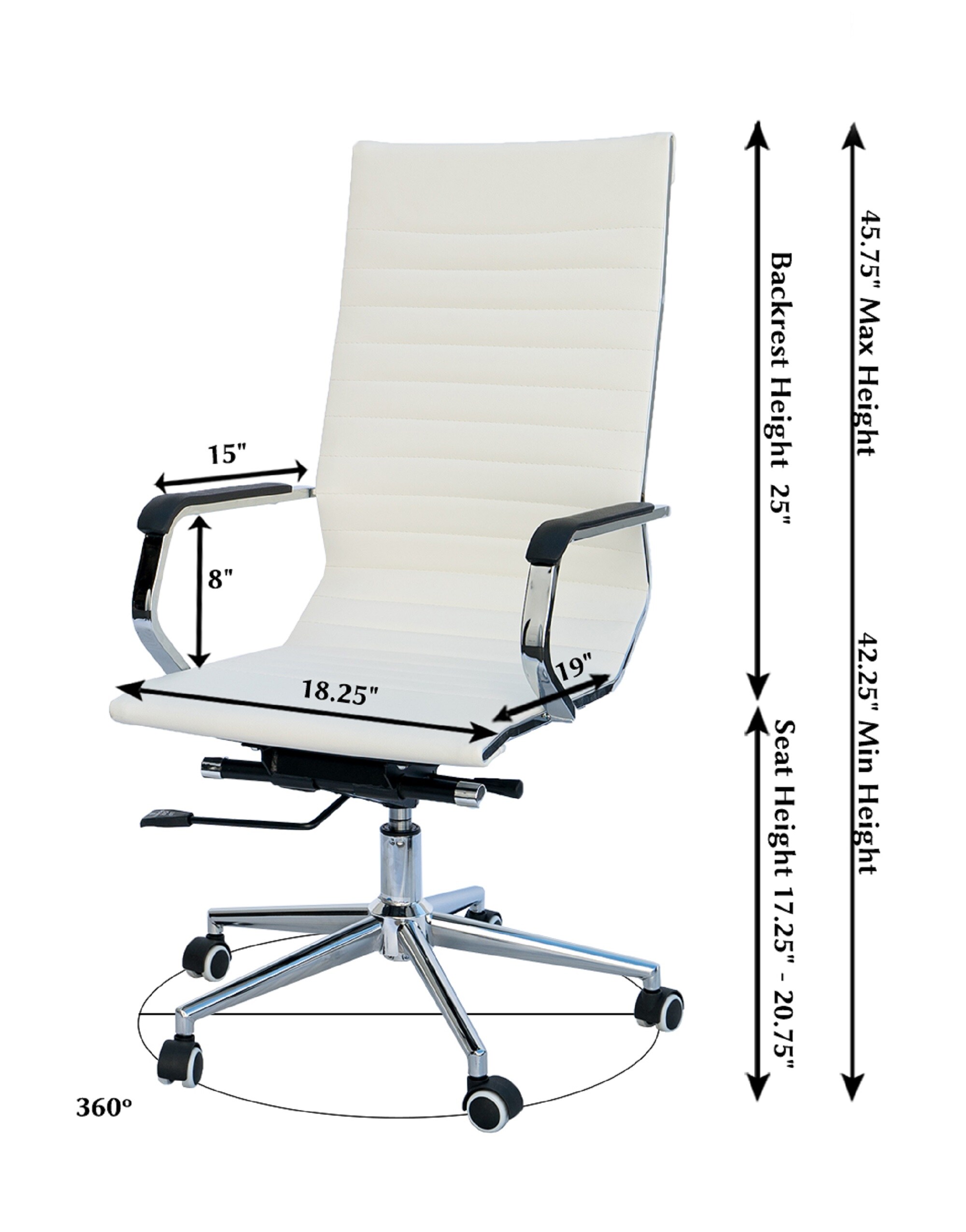 office chair 25 seat height