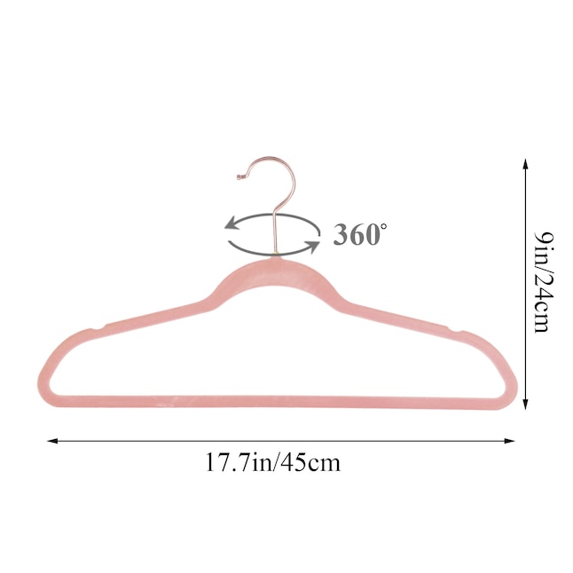 Vecelo 50 Pack Premium Velvet Clothes Hangers Suit Heavy Duty Non Slip