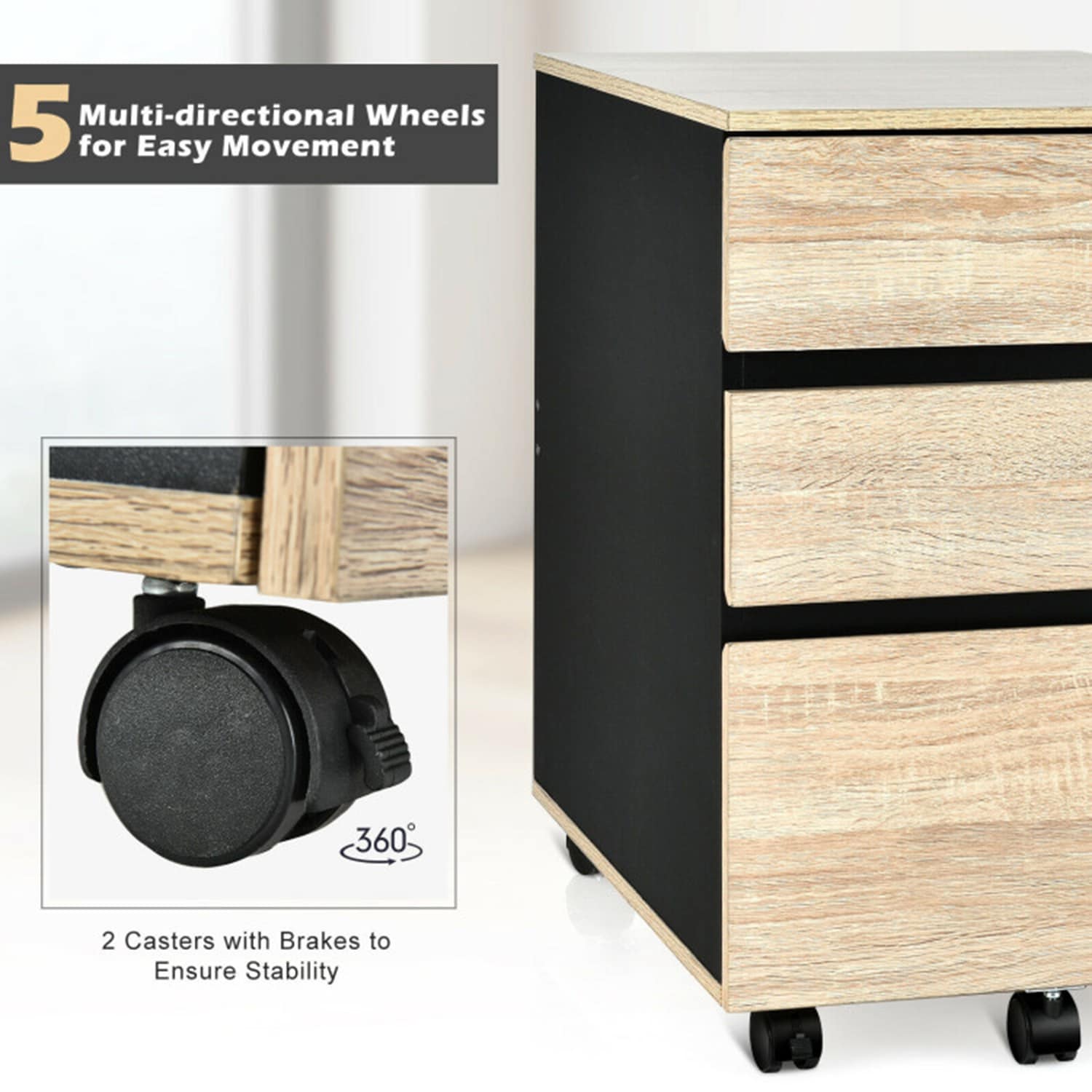 Mondawe MO-HW66207WH Filing-Cabinets - View #4