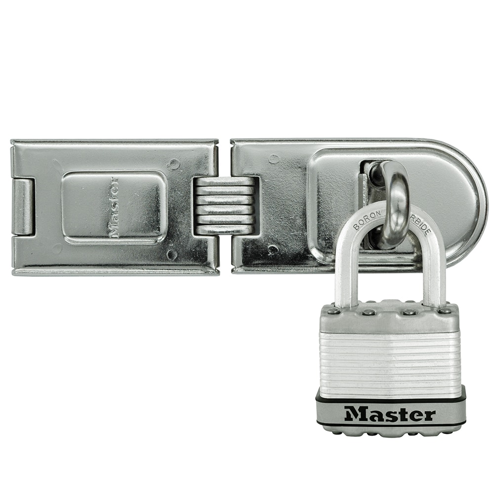 Master Lock 6-1/4-in Zinc Double Hinge Hasps in the Hasps