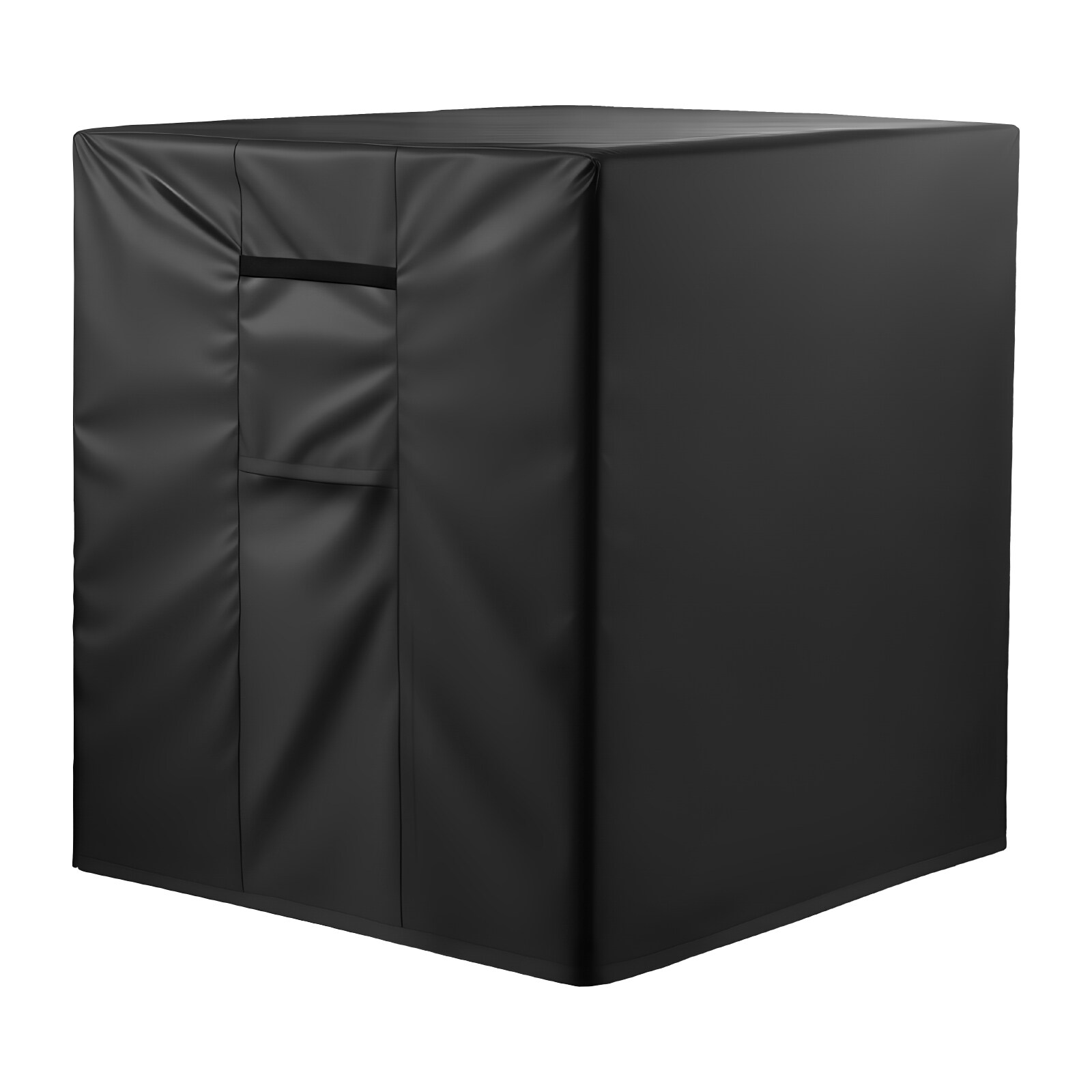 VEVOR Air Conditioner Cover 30 x 30 x 32 inch Ac Cover for Air Conditioning Unit Three-Layer Waterproof Polyester Fabric Mesh Ventilation Universal Defender for Outdoor Outside Ac Unit Black
