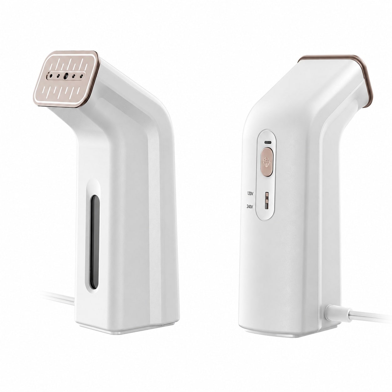 Aoibox  Dual Voltage Travel Clothes Steamer and Iron 2 In 1 Portable Mini Handheld 1 2 lbs with 170ml Water Tank
