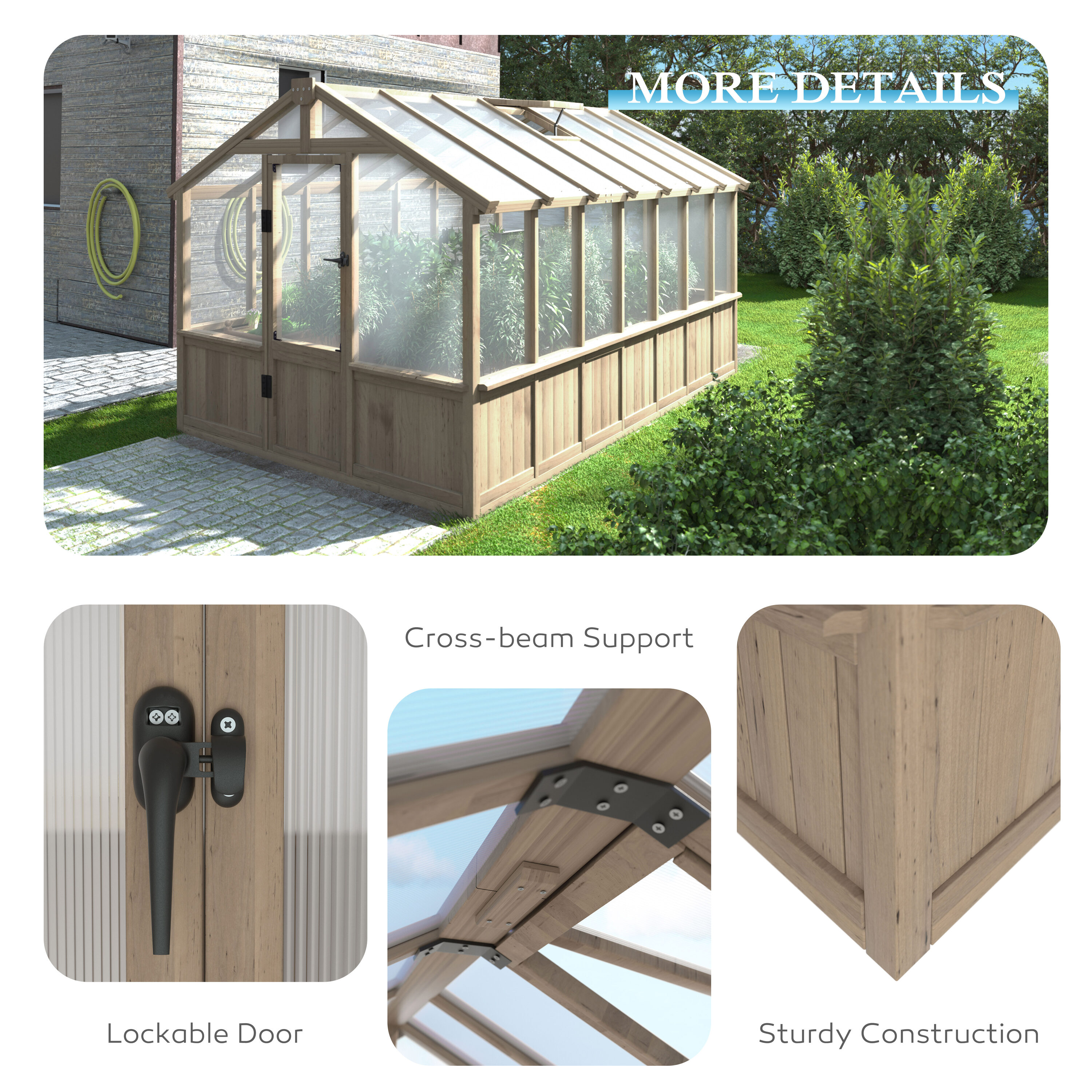 VEIKOUS PG0101-WD-53 greenhouses - View #9